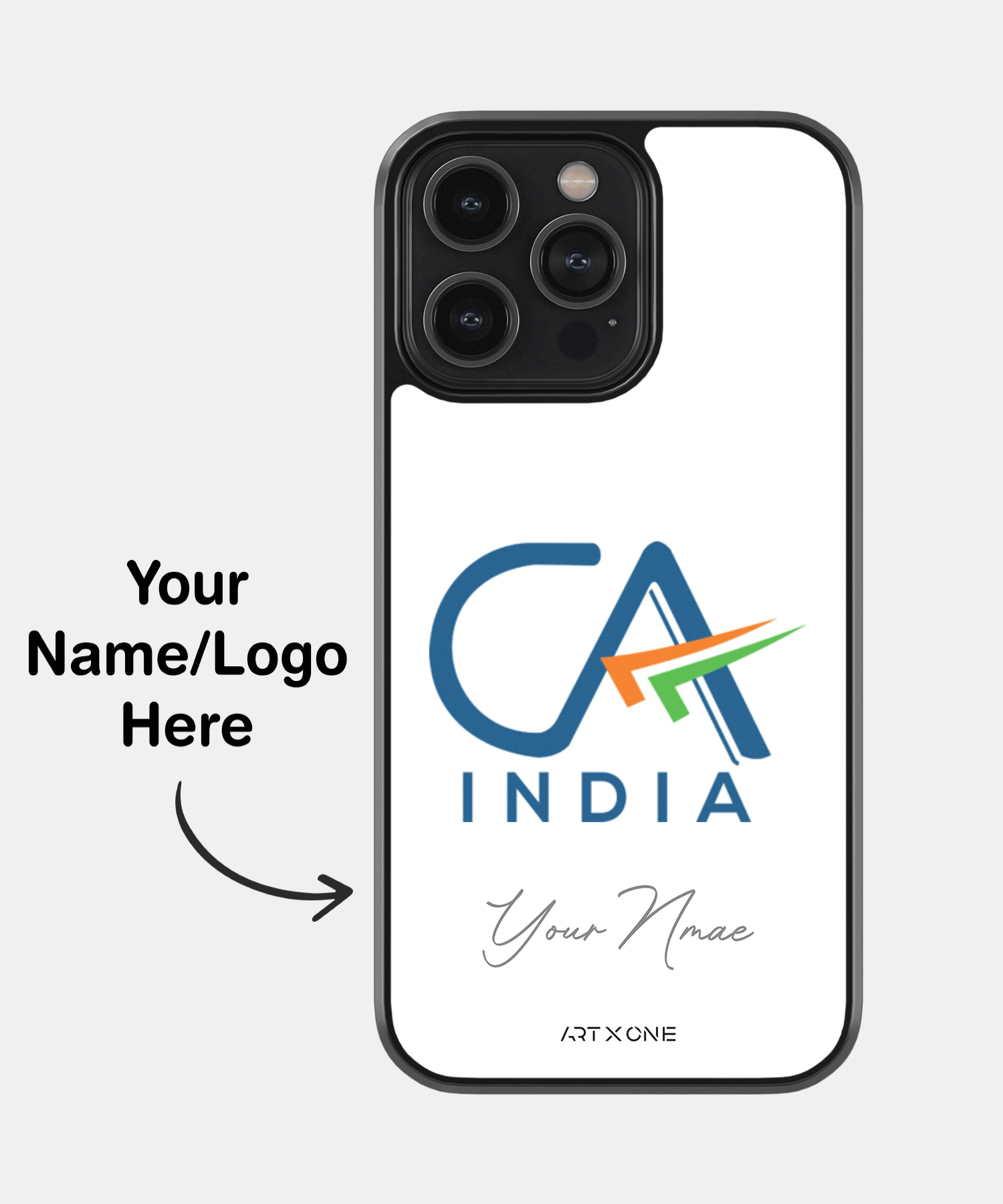 CA Logo & Name Mobile Back Cover
