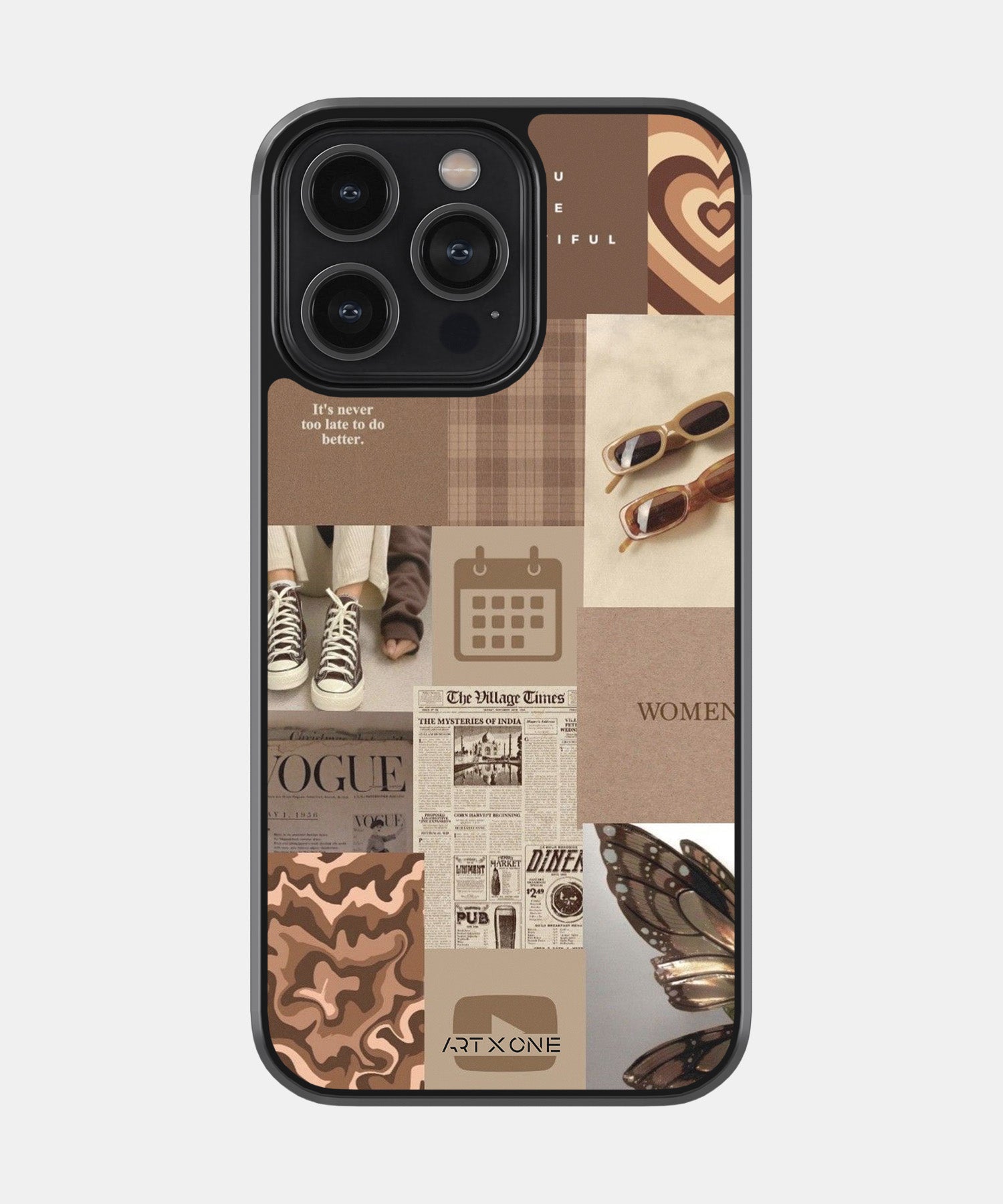 Brown Aesthetic Mobile Back Cover