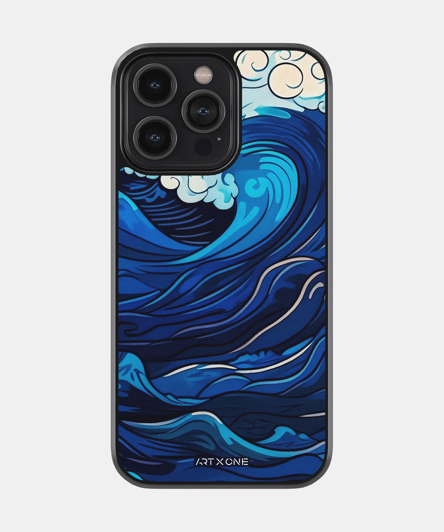 Artistic Blue Waves Mobile Back Cover