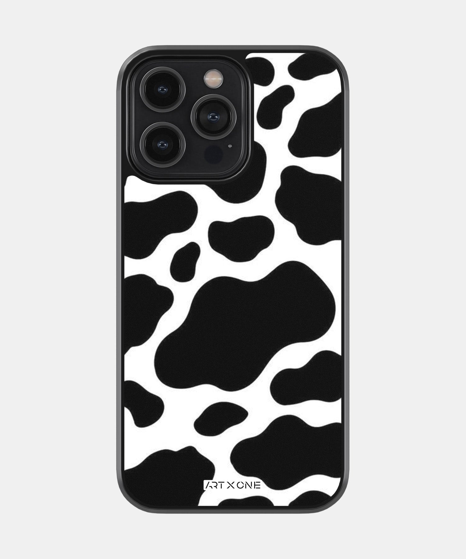 Y2k Black Cow Print