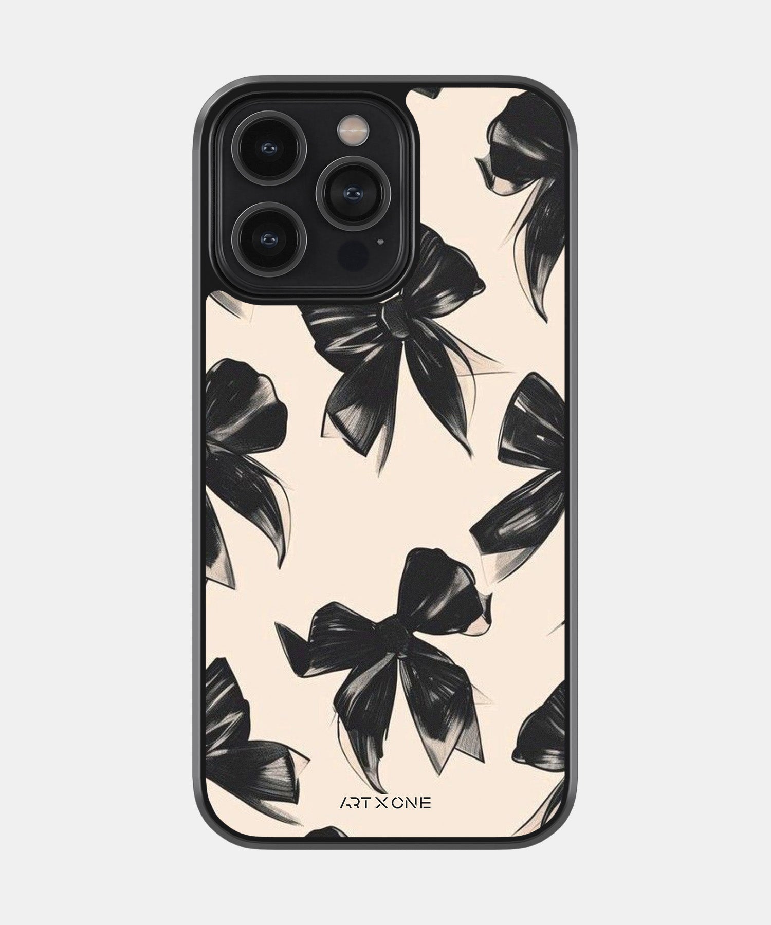 Vintage Noir Bow Mobile Back Cover