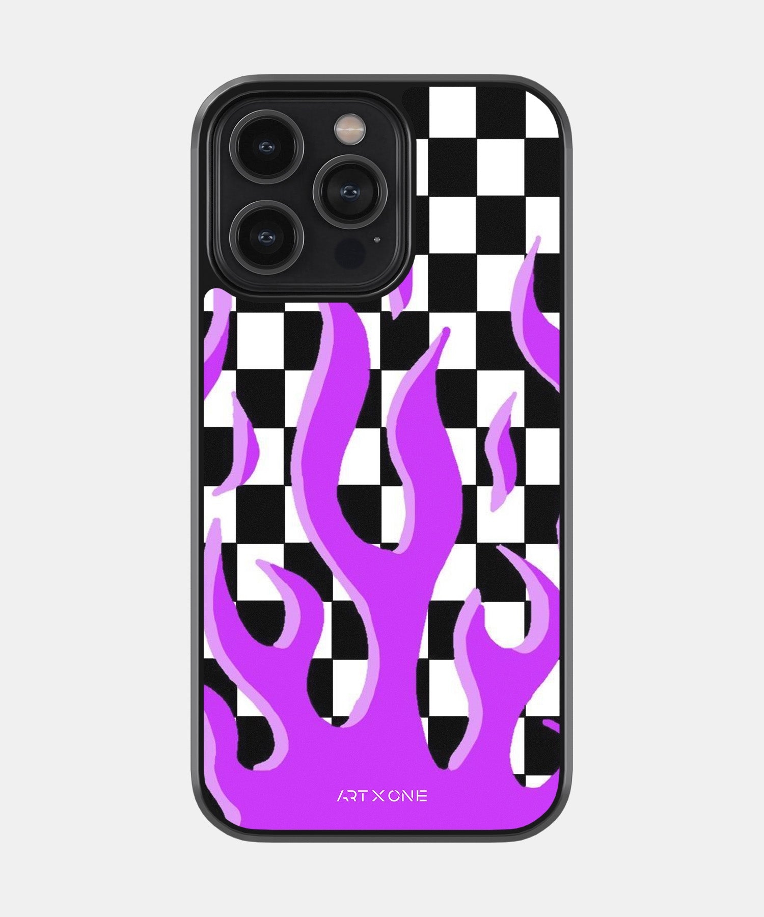Checkered Purple Flame
