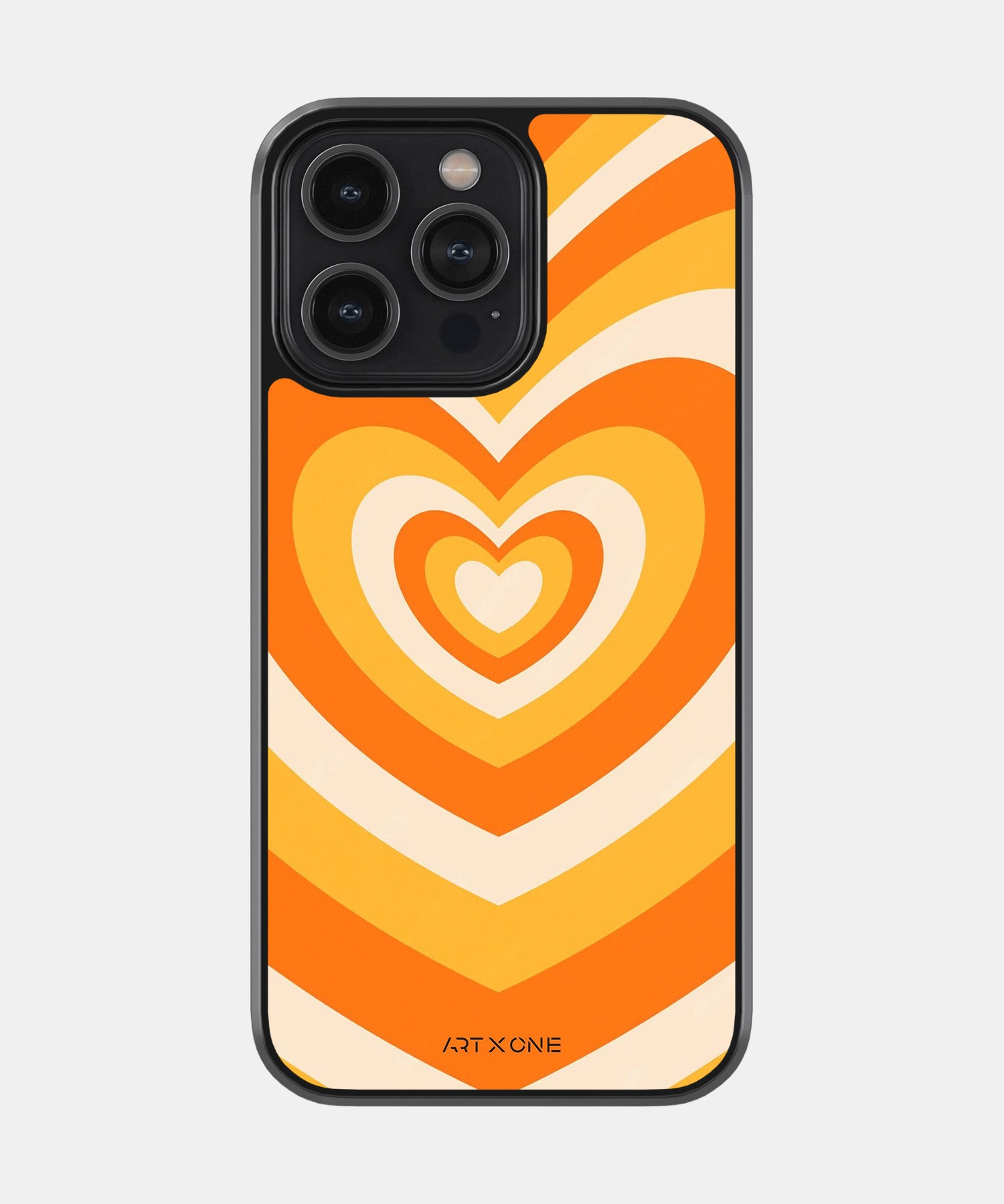 Y2K Orange Retro Hearts