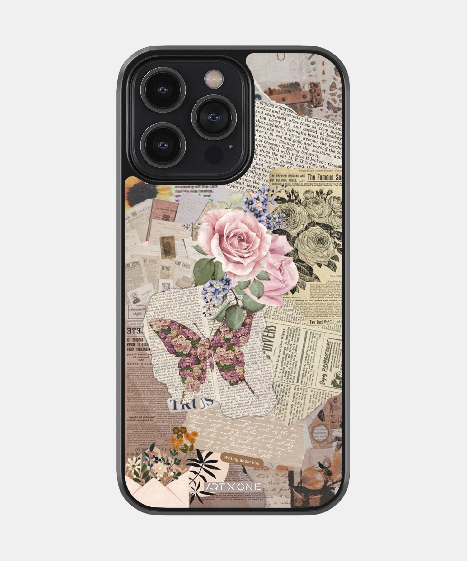 Flowers and Pages Mobile Back Cover