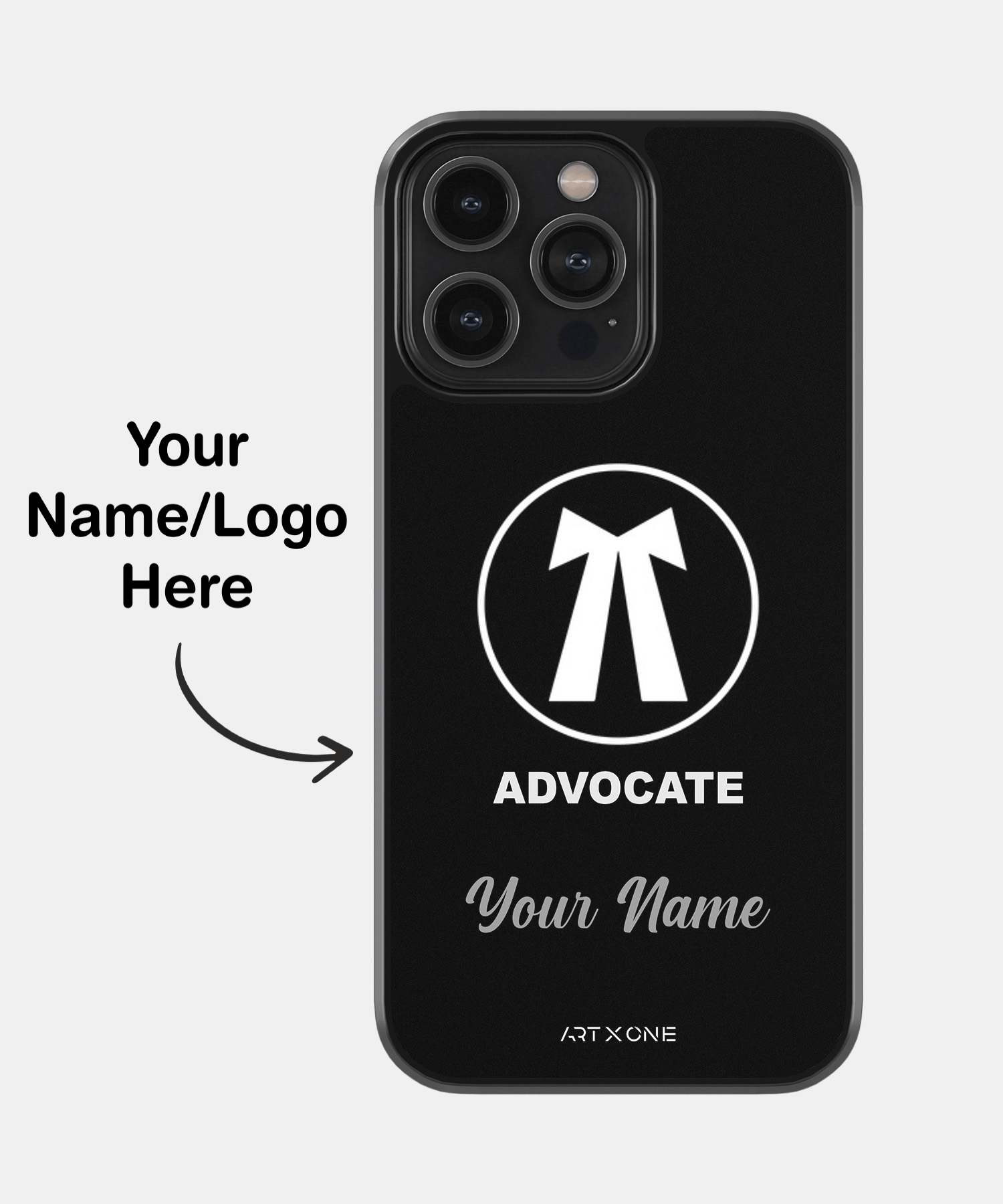 Advocate Logo & Name Custom Mobile Back Cover