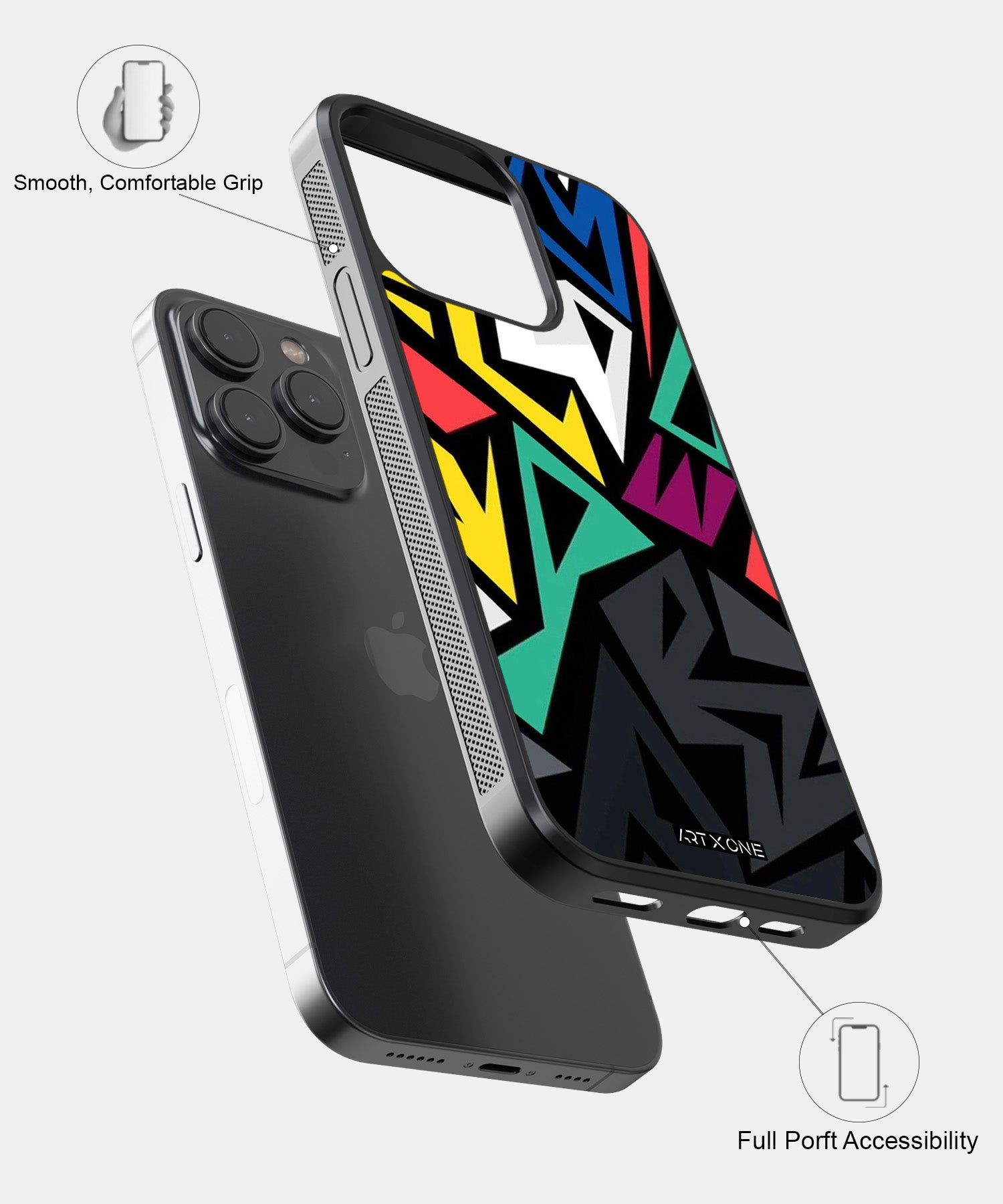 Abstract Colorful Geometric Pattern Mobile Back Cover