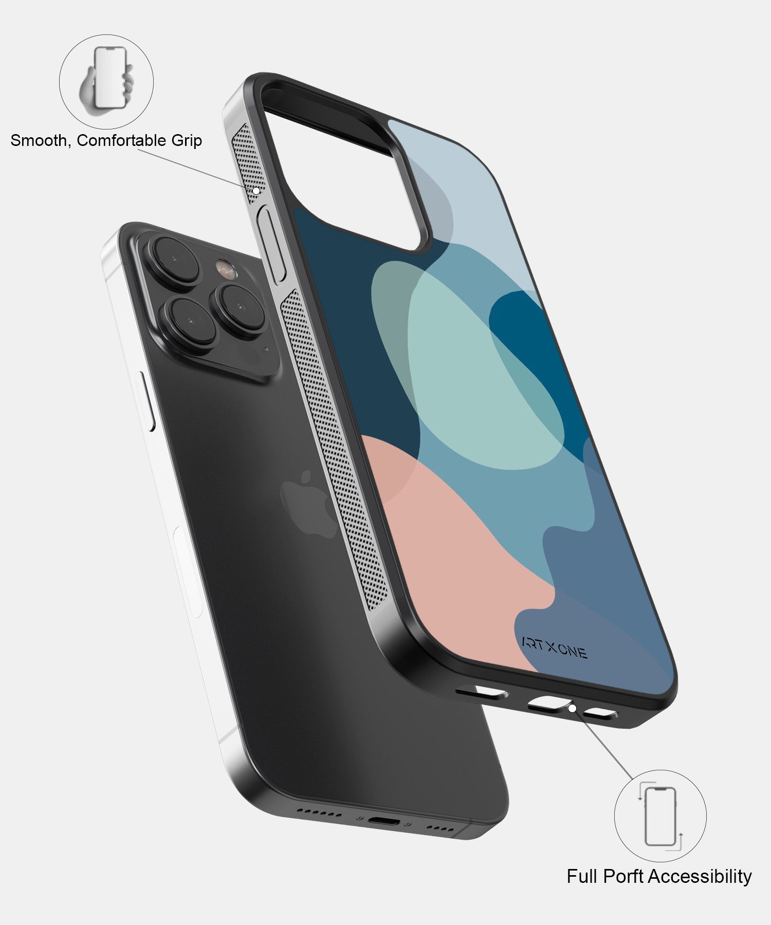 Blue Bubble Abstract Mobile Back Cover