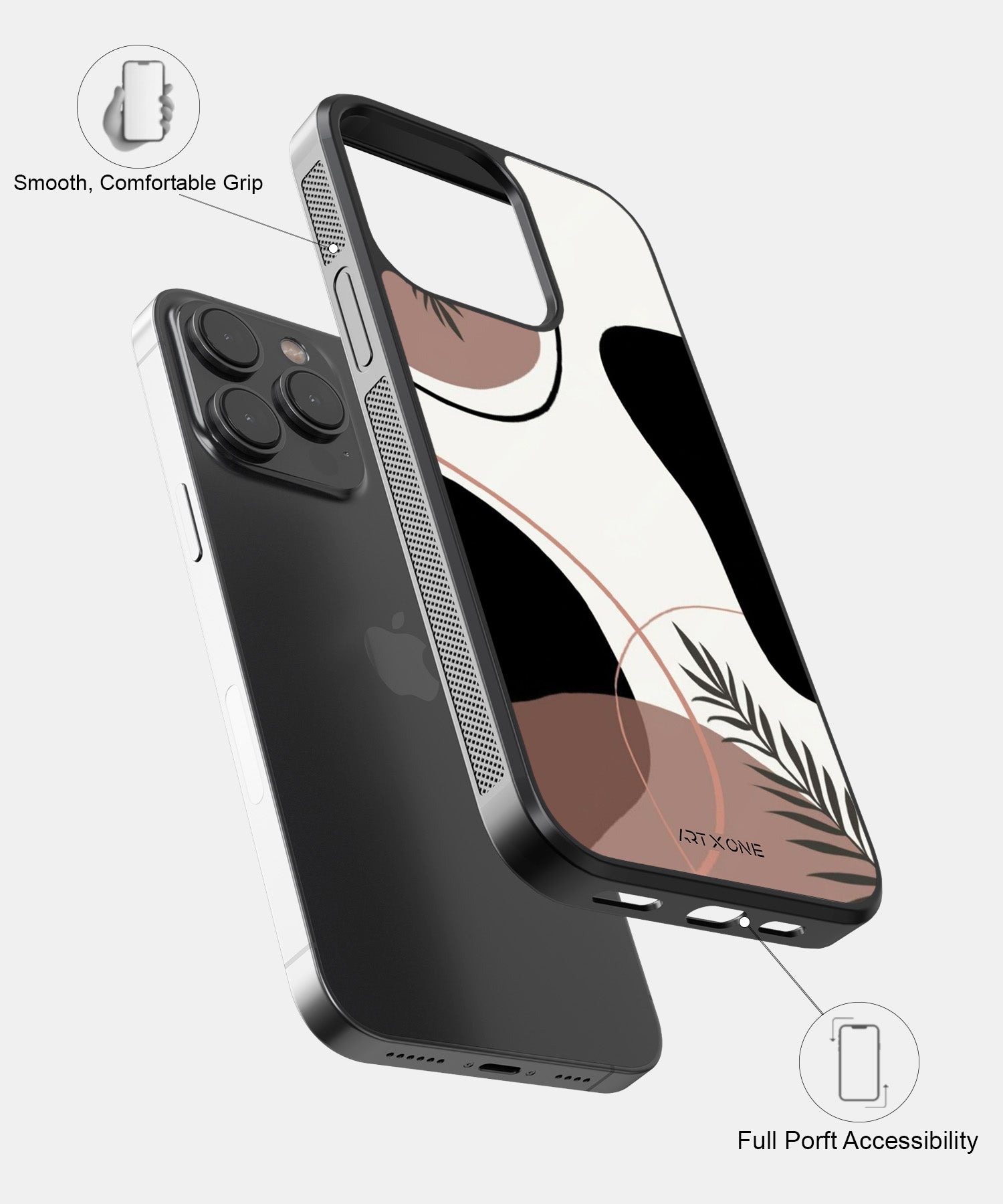 Plain Leaf Abstract Mobile Back Cover