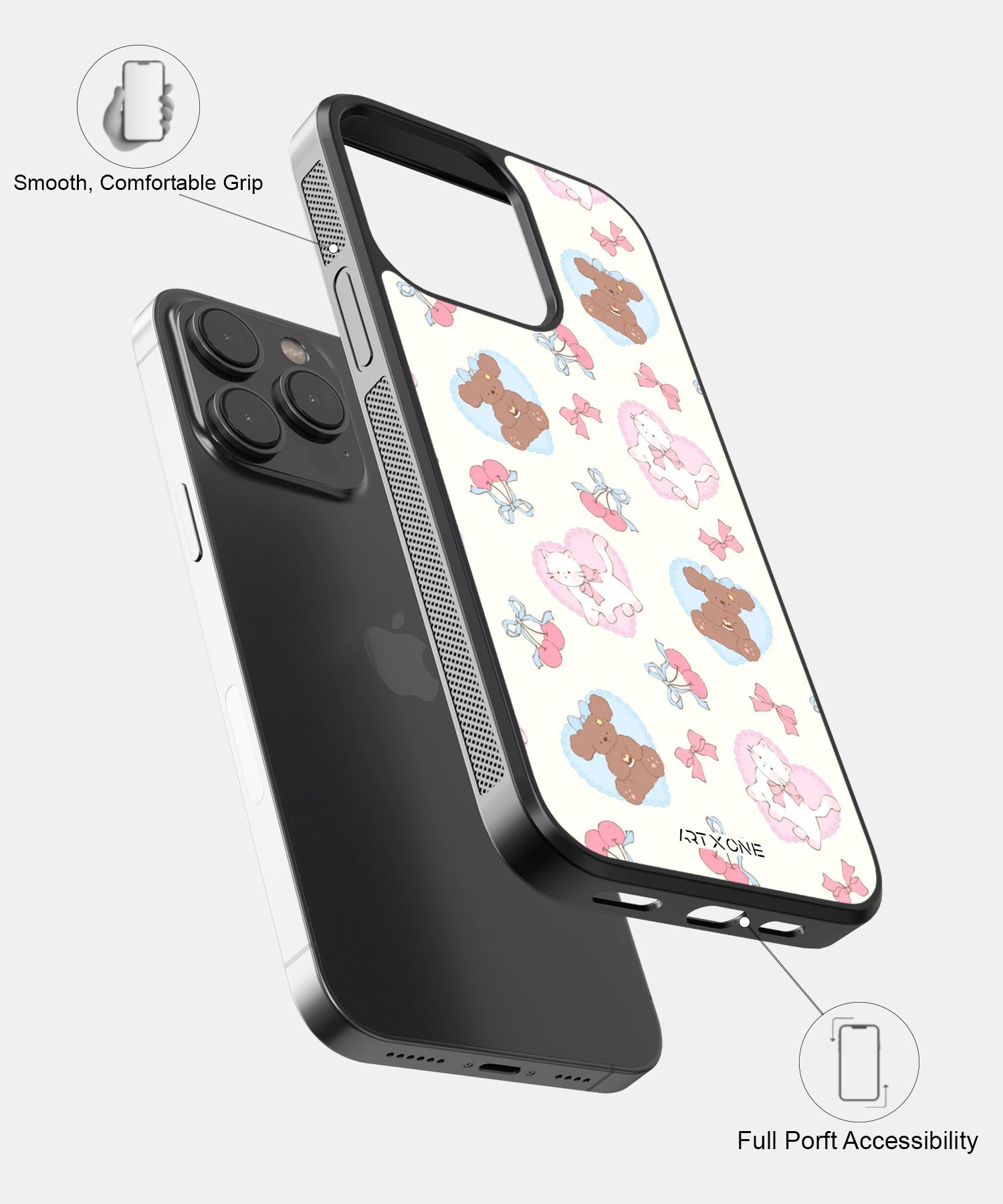 Cutie Heart Crew Mobile Back Cover