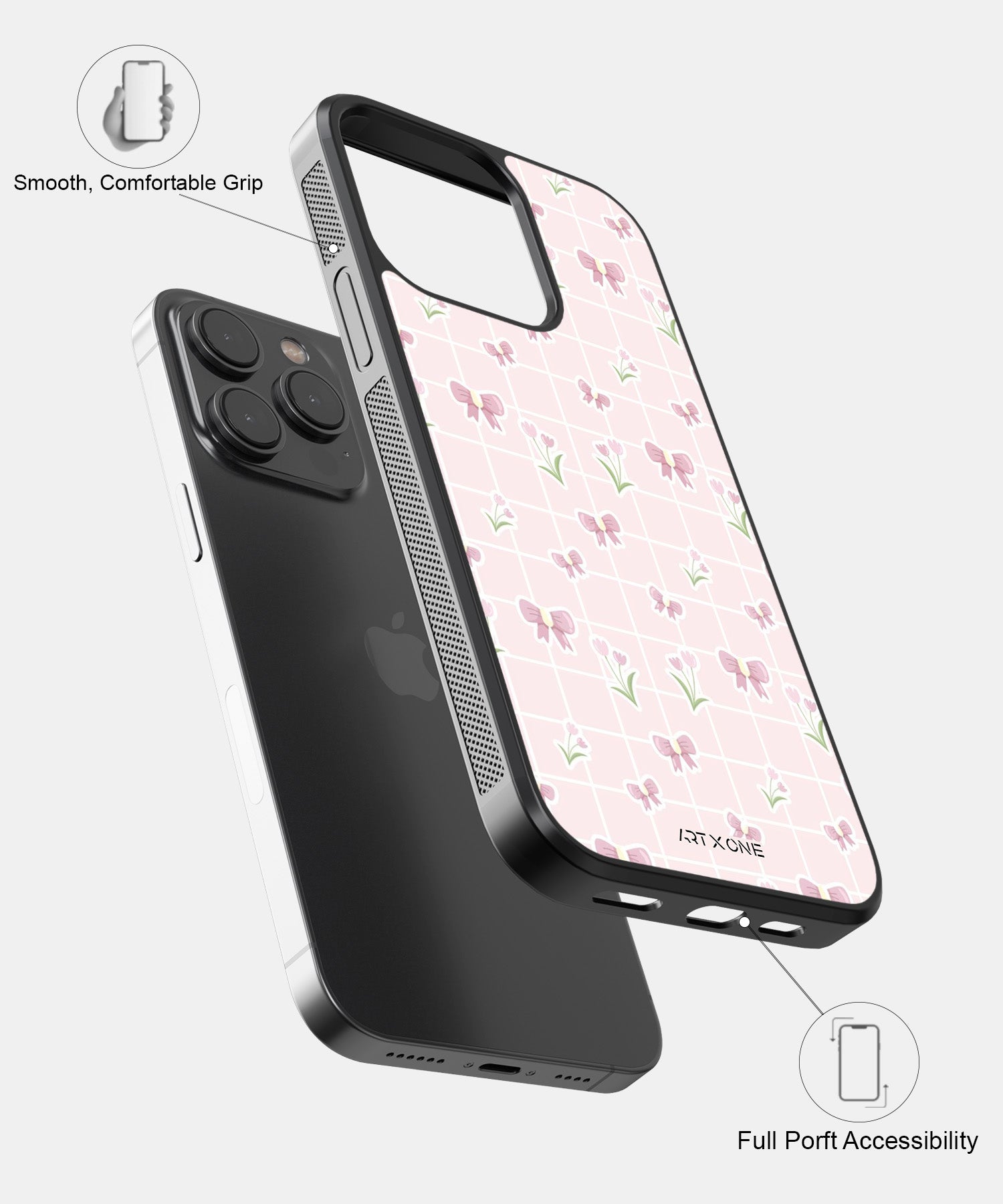 Spring Bow Grid Mobile Back Cover