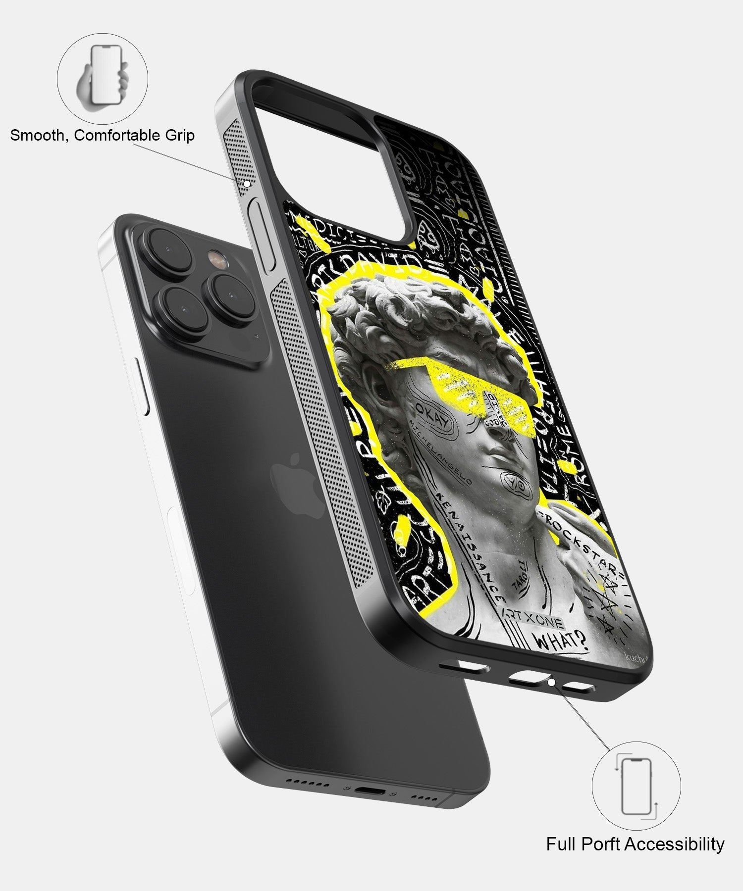 Greek God Glasses Mobile Back Cover