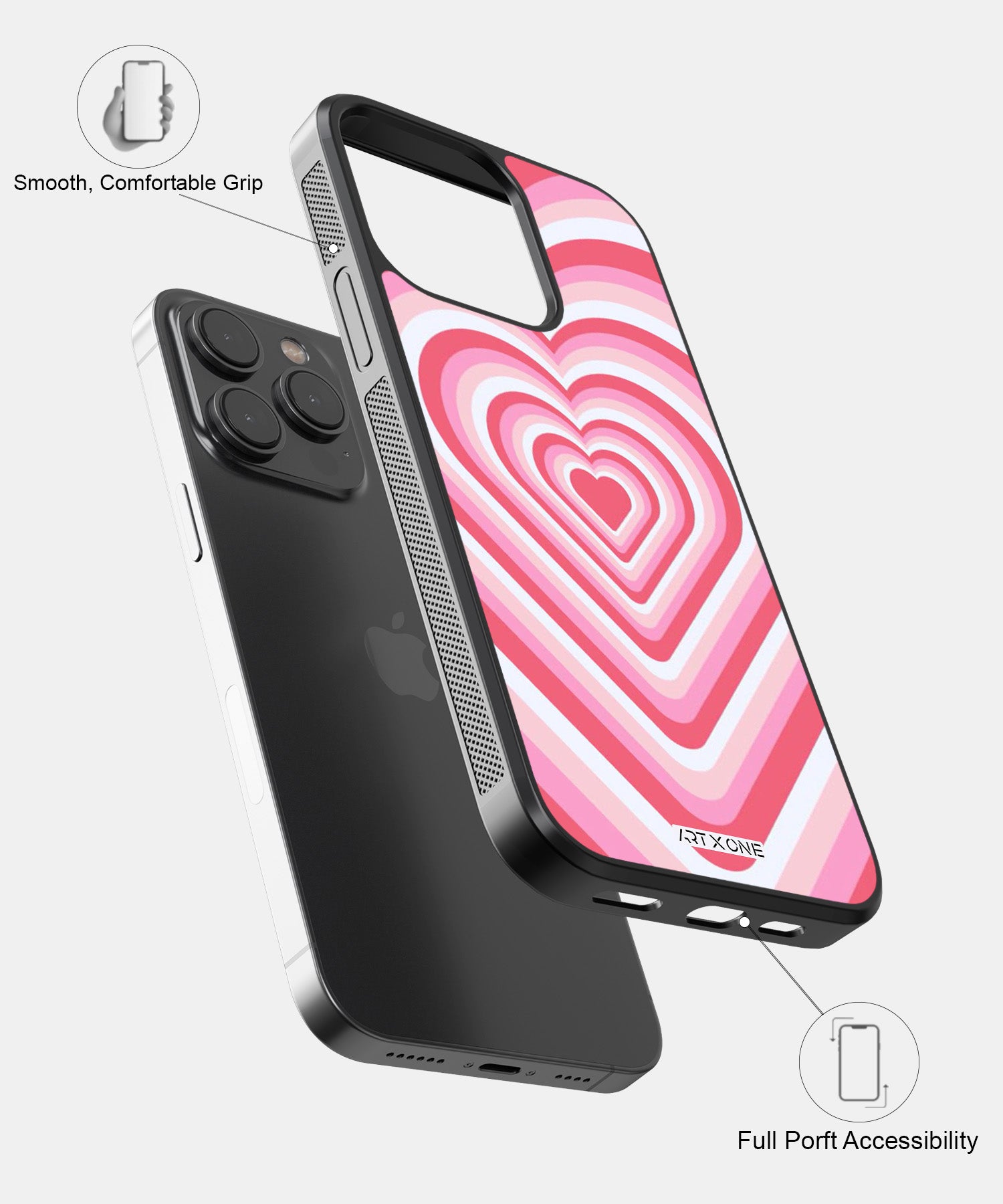 Pink Flare Heart Y2K