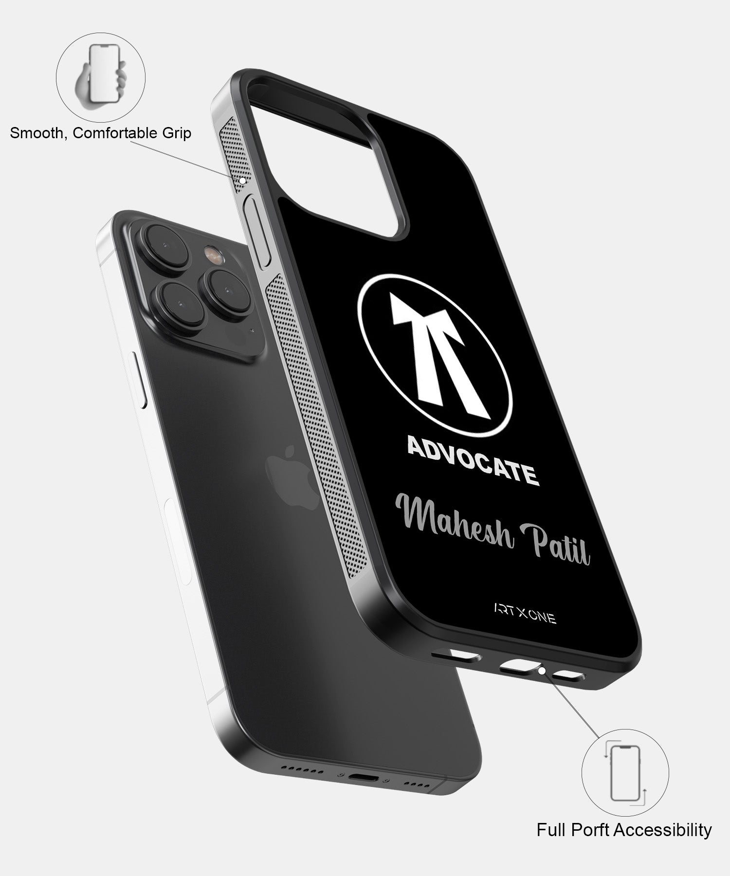 Advocate Logo & Name Custom Mobile Back Cover