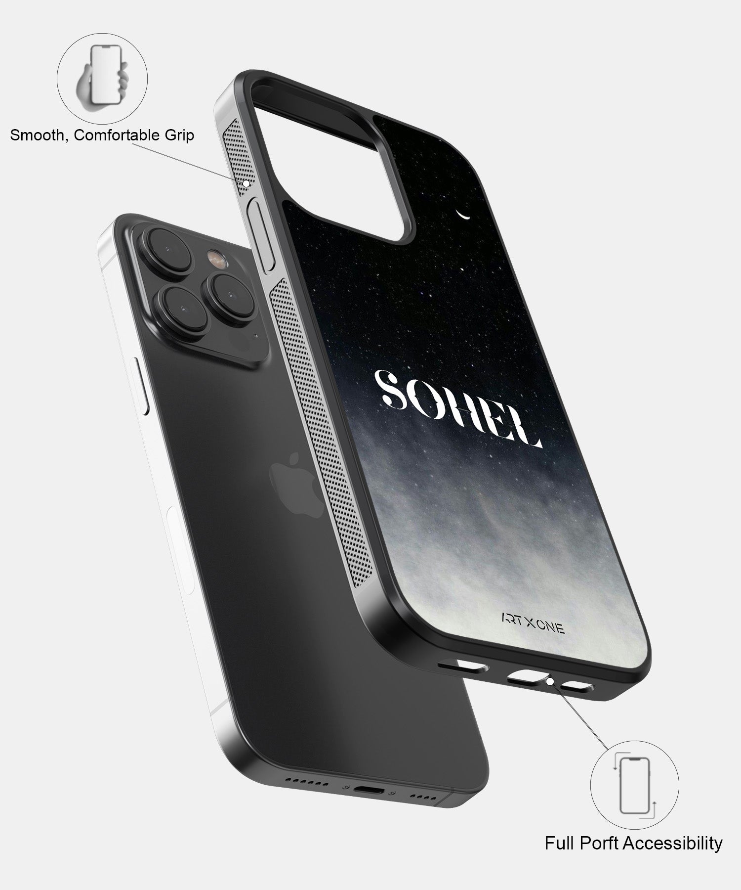 Black Aura Mobile Back Cover