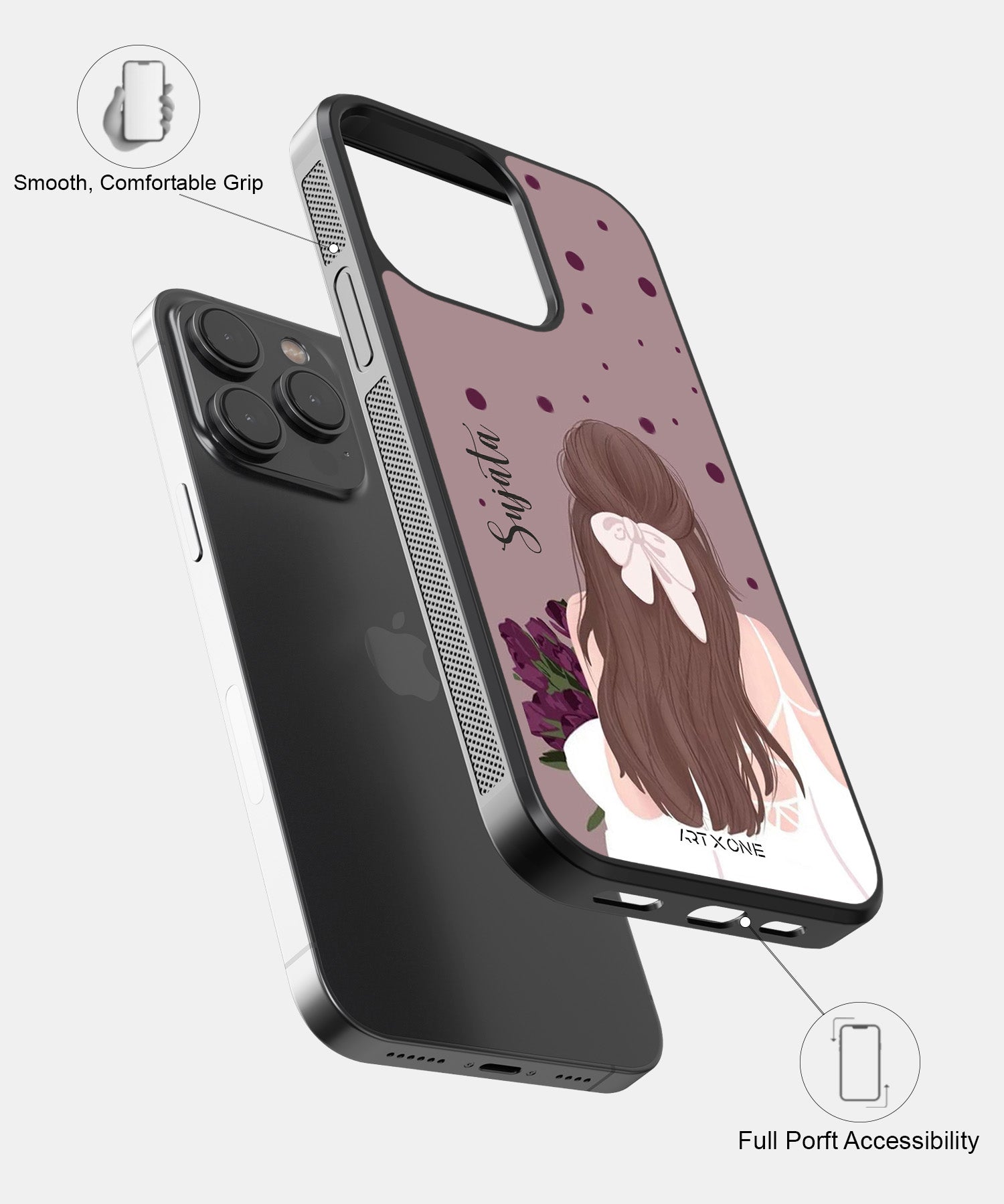 Bright Thinking Girl Mobile Back Cover