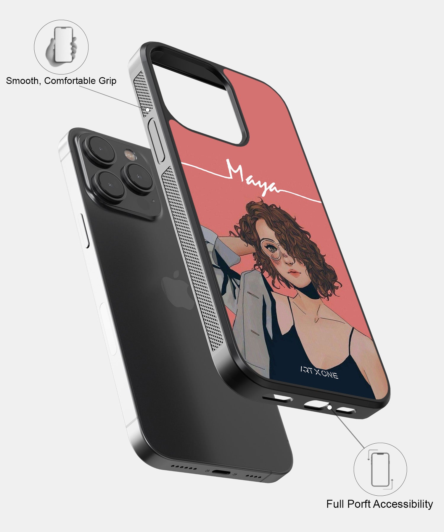 Curly Girl Mobile Back Cover