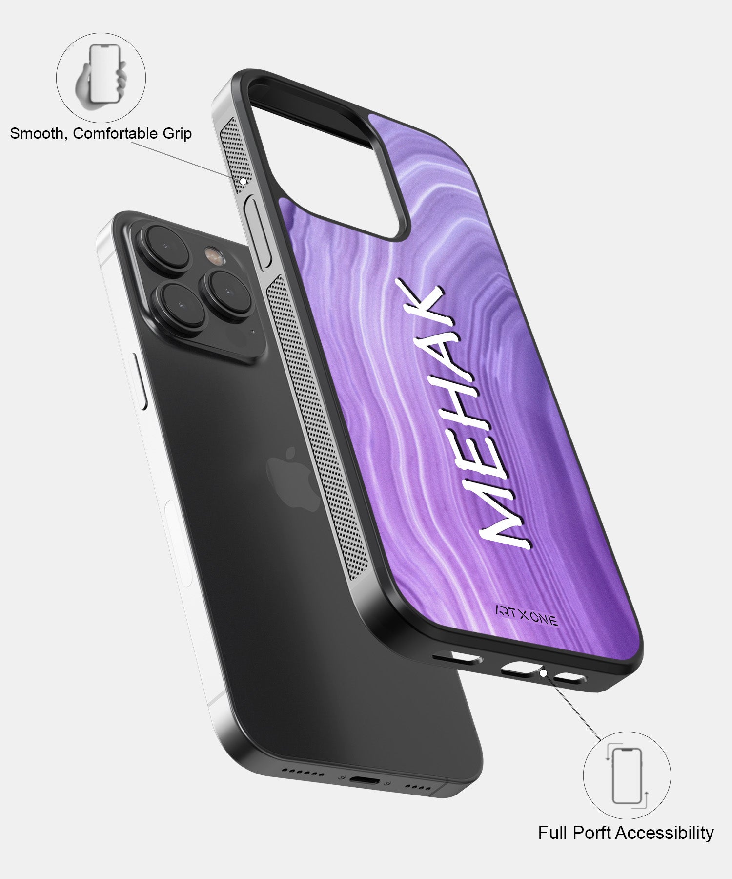 Lavender Agat Mobile Back Cover