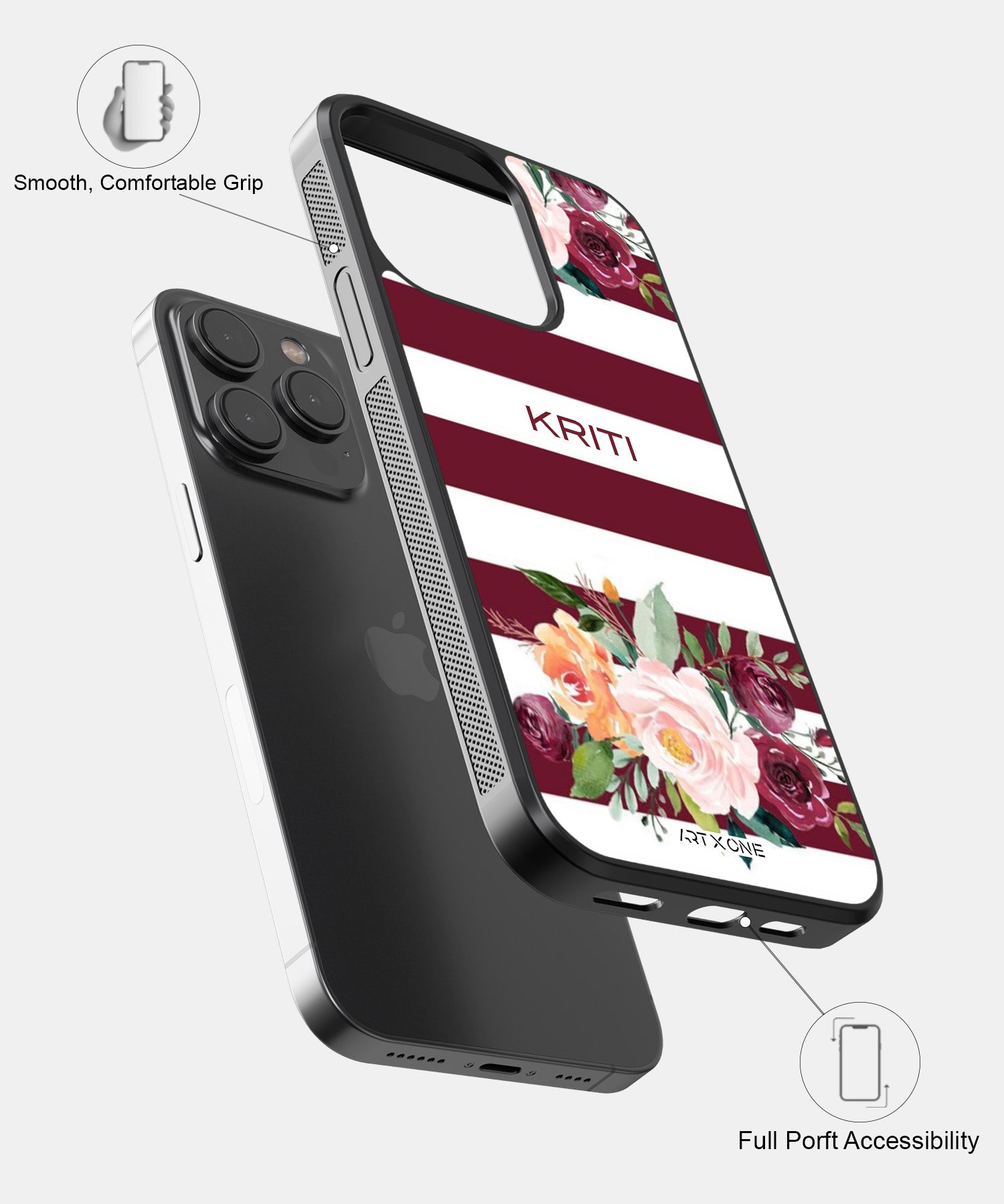 Maroon Blush Mobile Back Cover