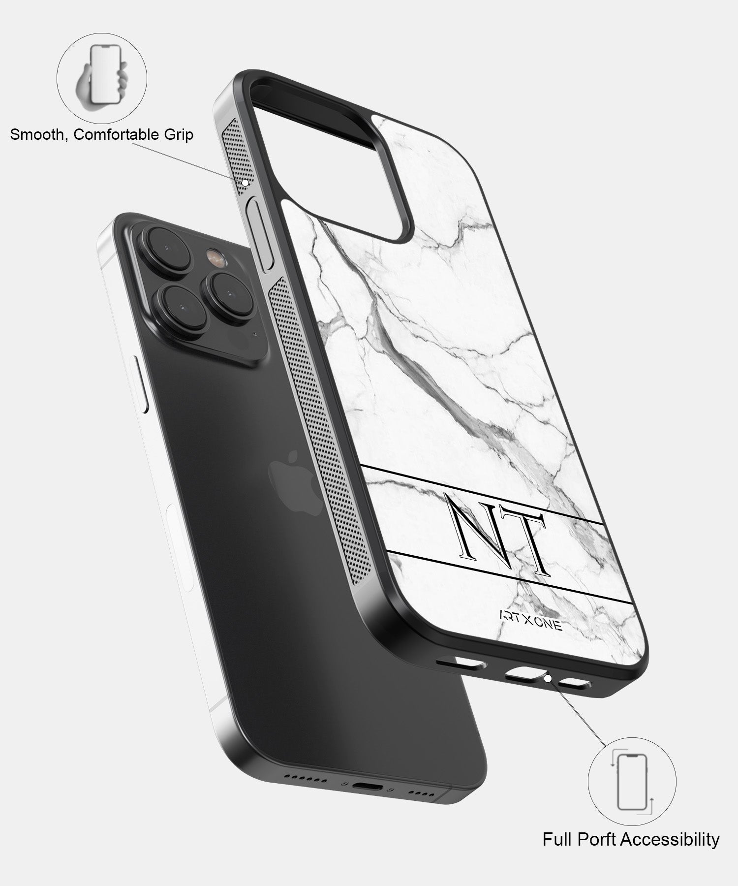 White Marble Mobile Back Cover