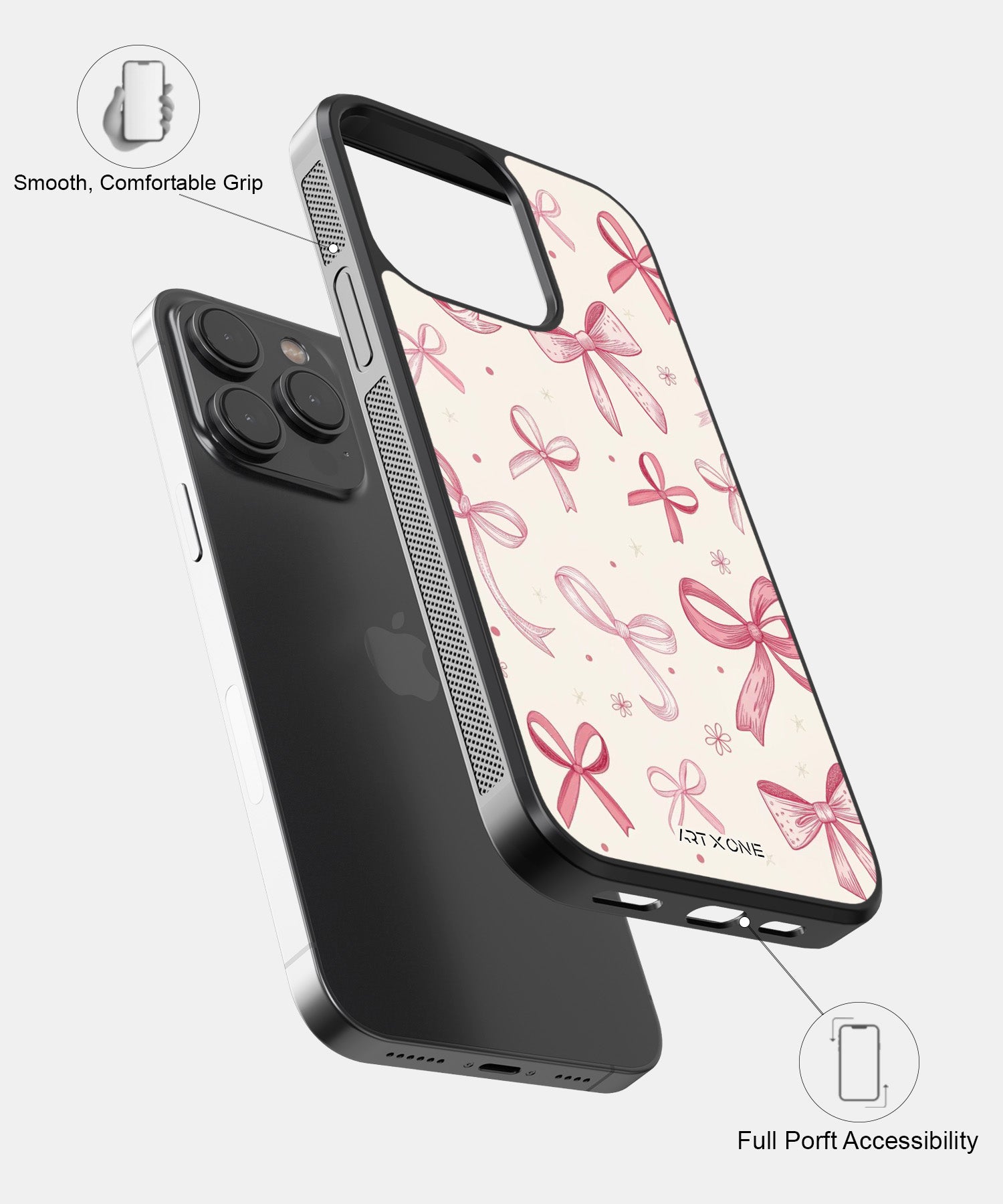 Pink Bows Mobile Back Cover