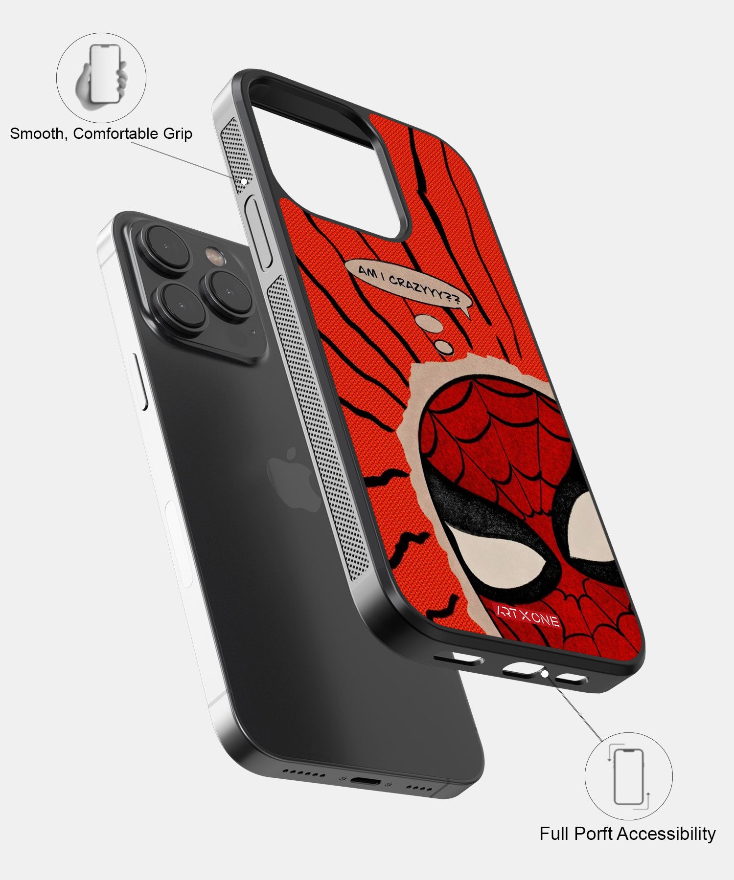Am I Crazy Spidey Mobile Back Cover
