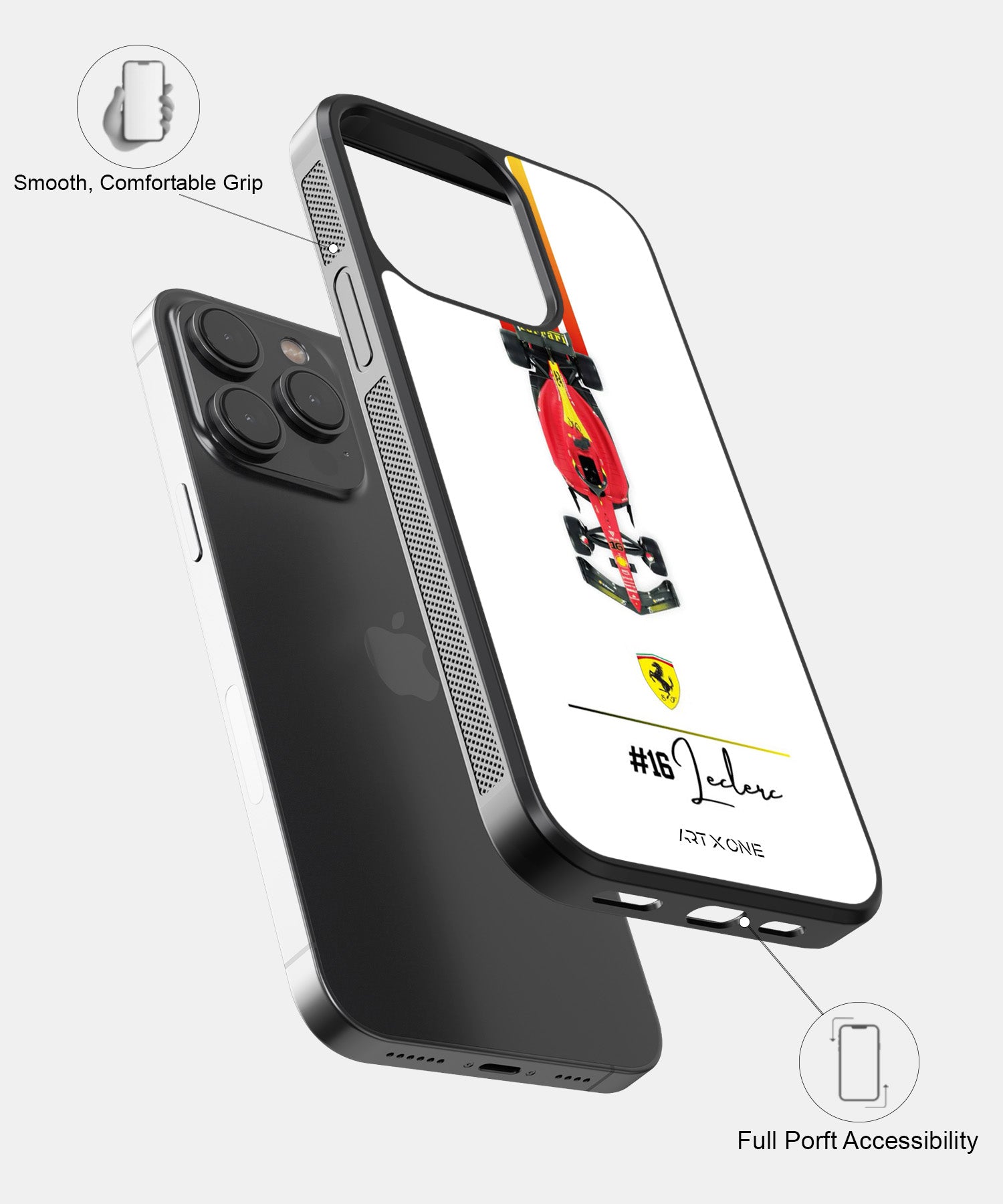 Ferrari Leclerc Mobile Back Cover