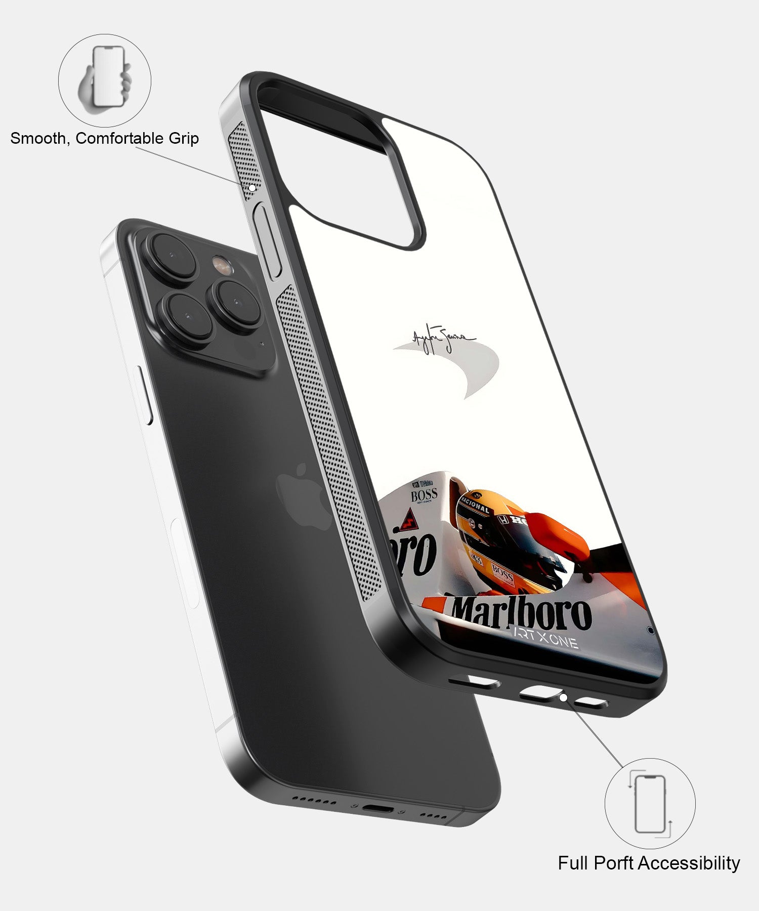Ayrton Senna Malboro Mobile Back Cover