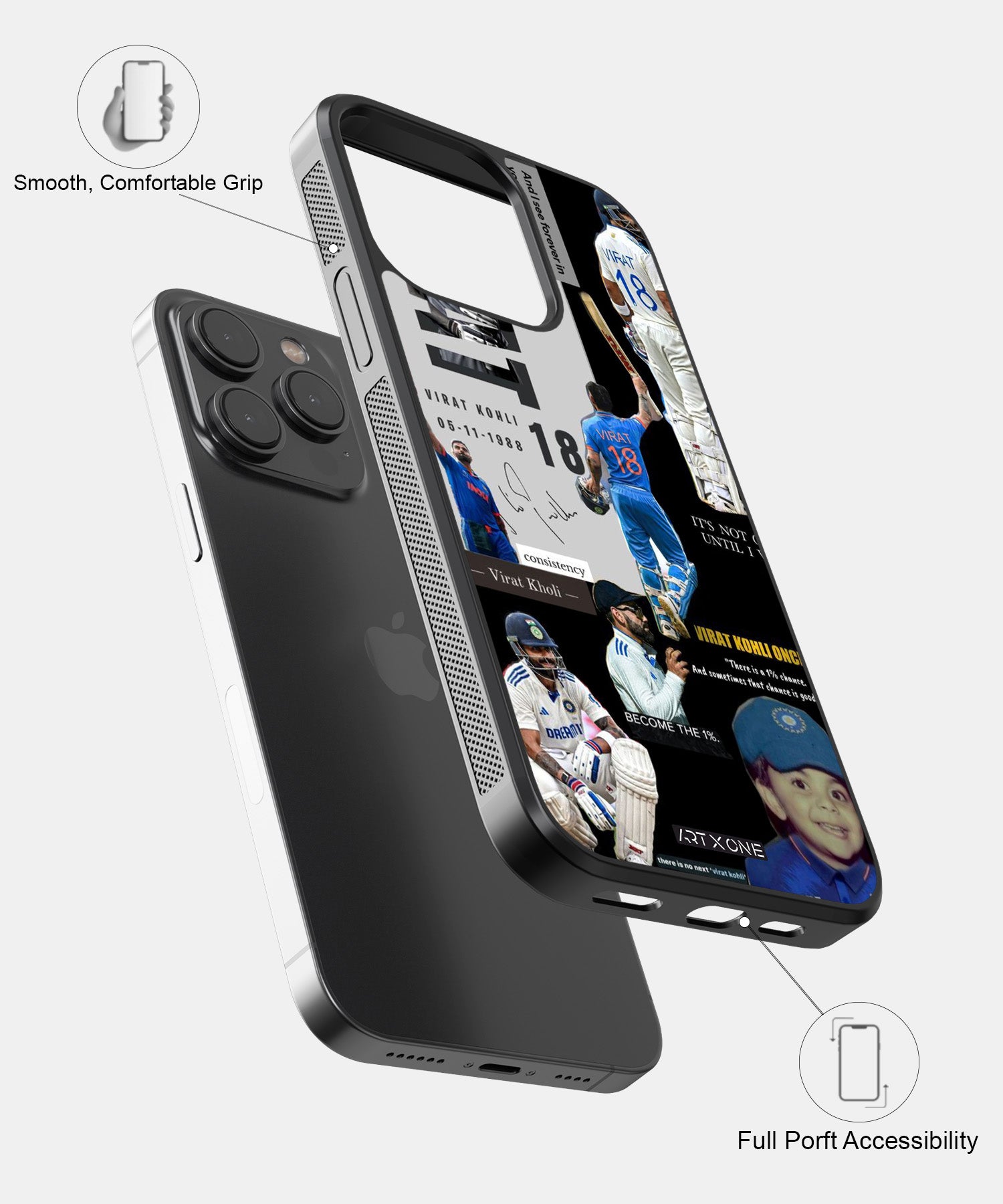 King Kohli Collage Mobile Back Cover