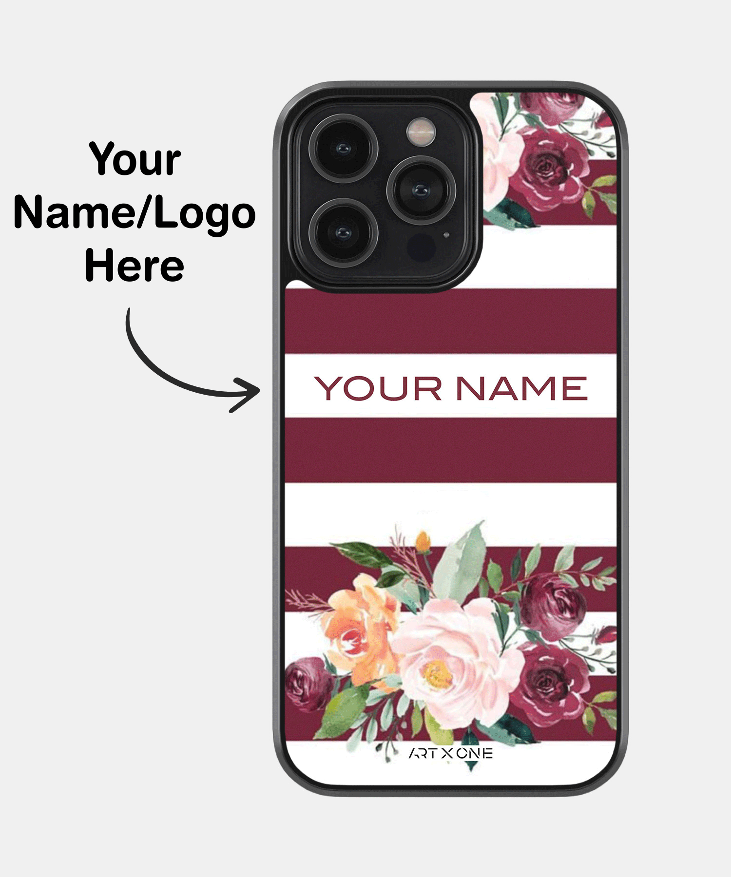 Maroon Blush Mobile Back Cover