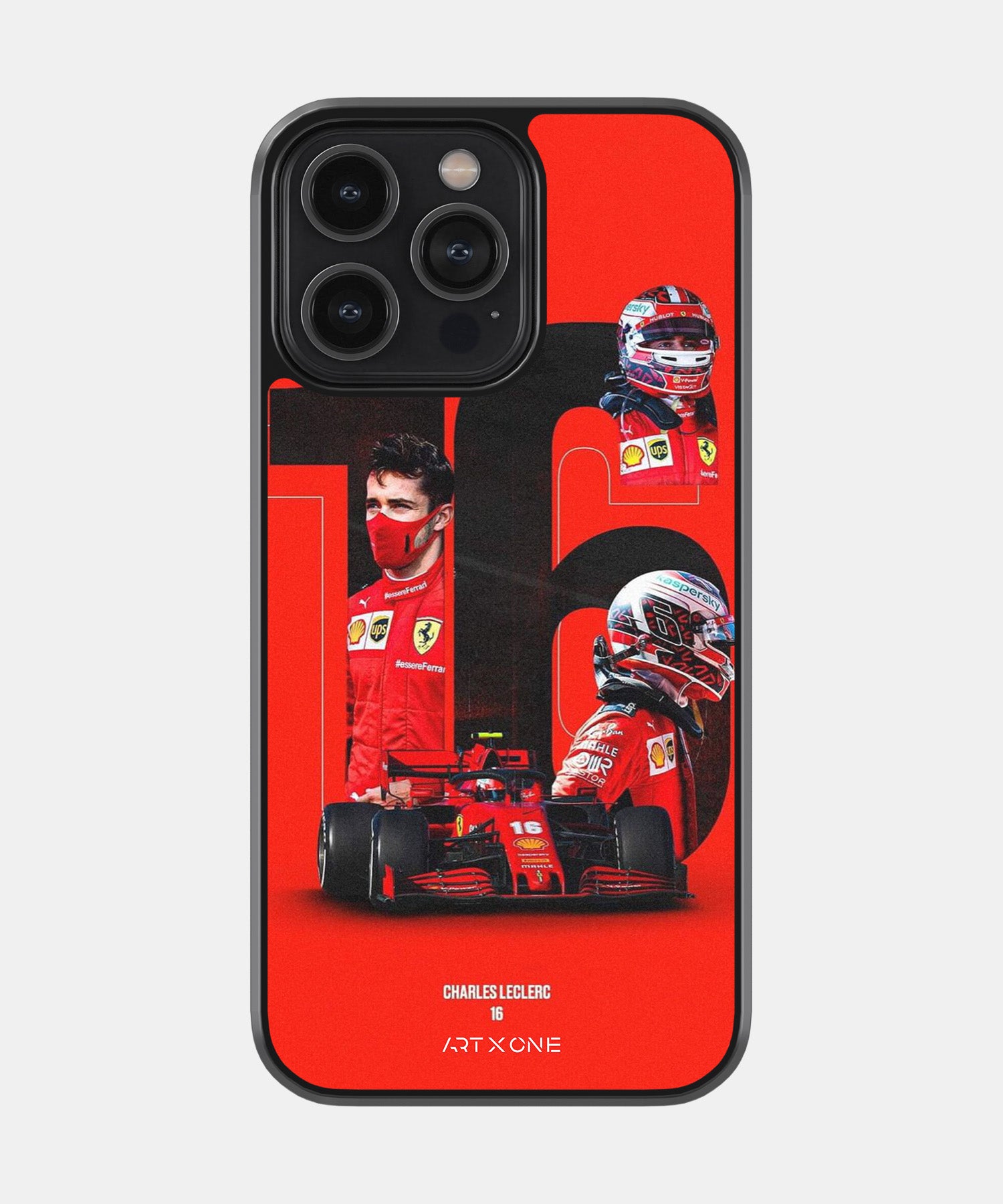 Charles Leclerc 16 F1 Race Mobile Back Cover