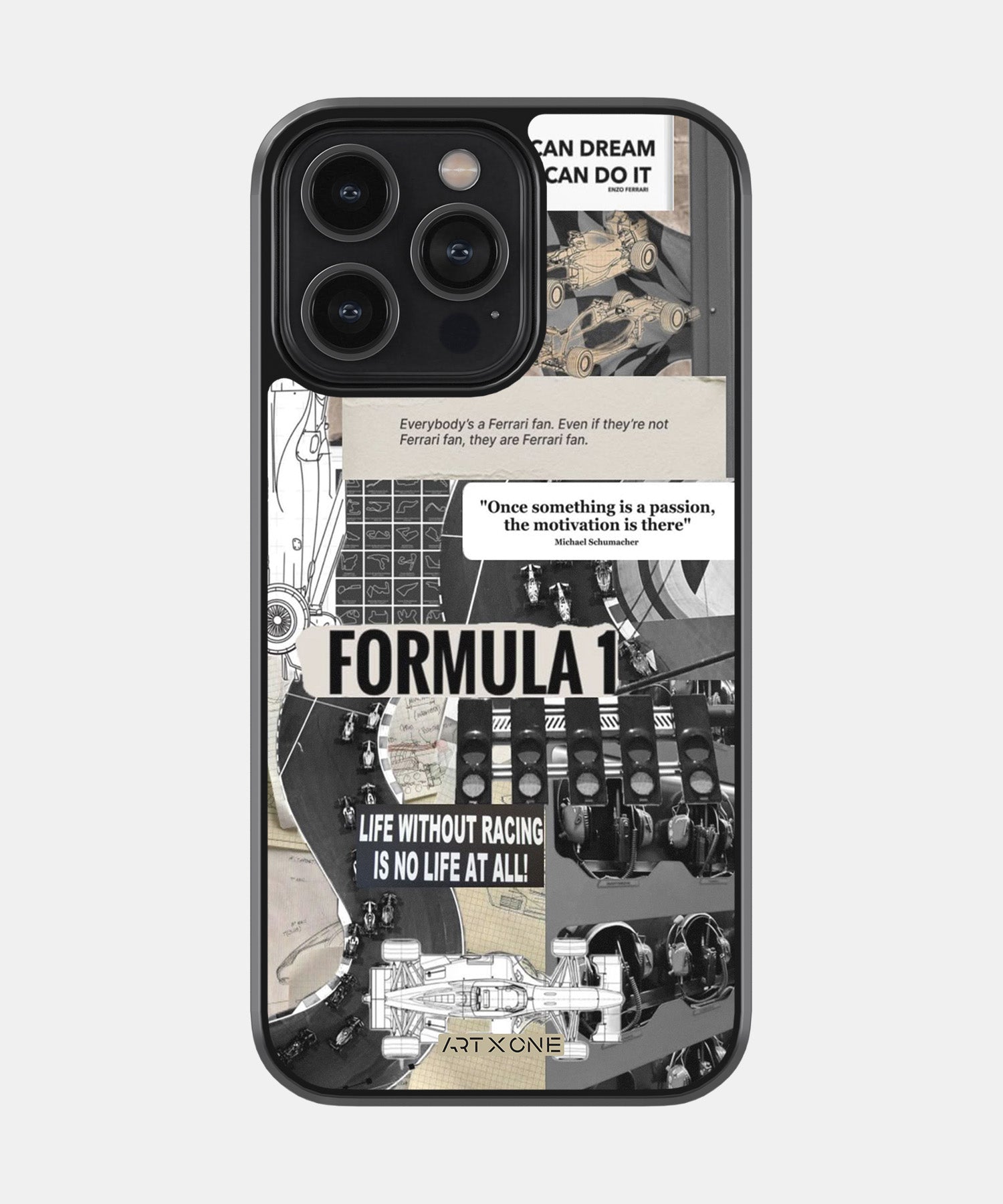 Formula 1 Sticker Mobile Back Cover
