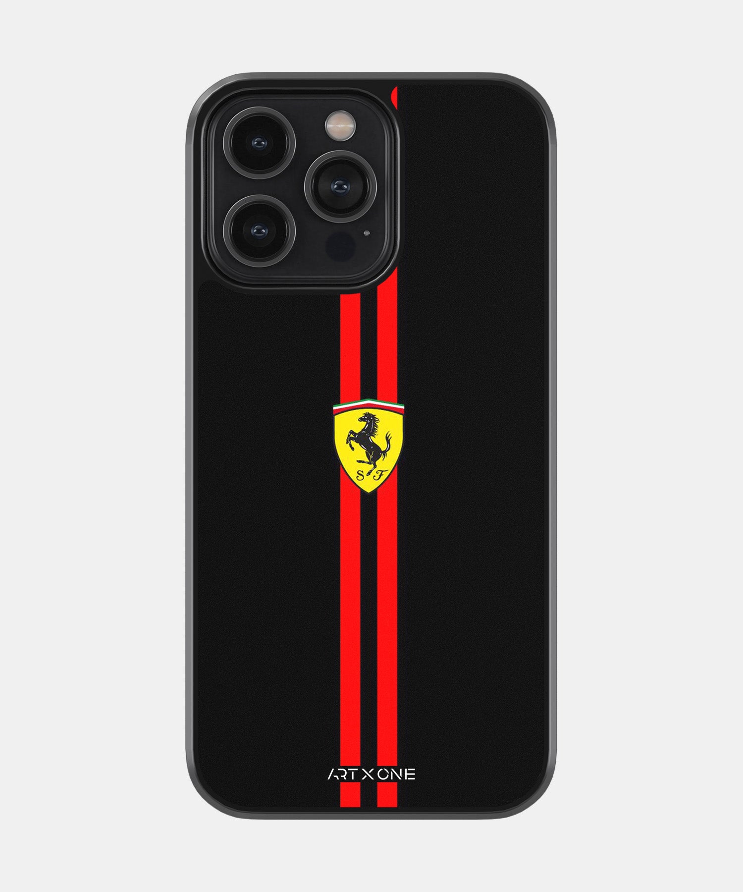 Ferrari Logo with Red Stripe Mobile Back Cover