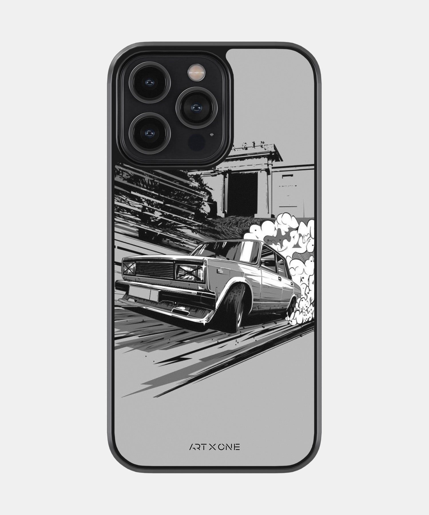Vintage Car Grayscale Mobile Back Cover