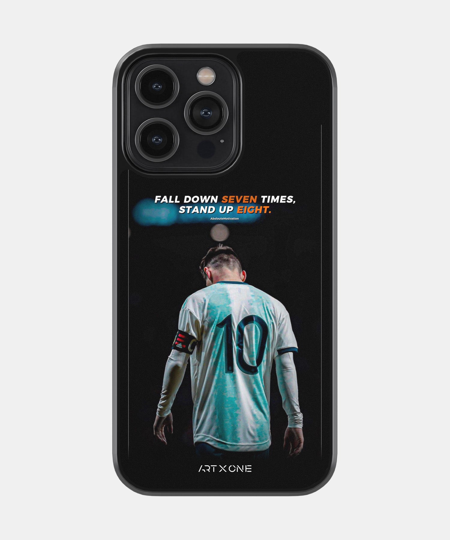 Football (Never Give Up Messi) Mobile Back Cover