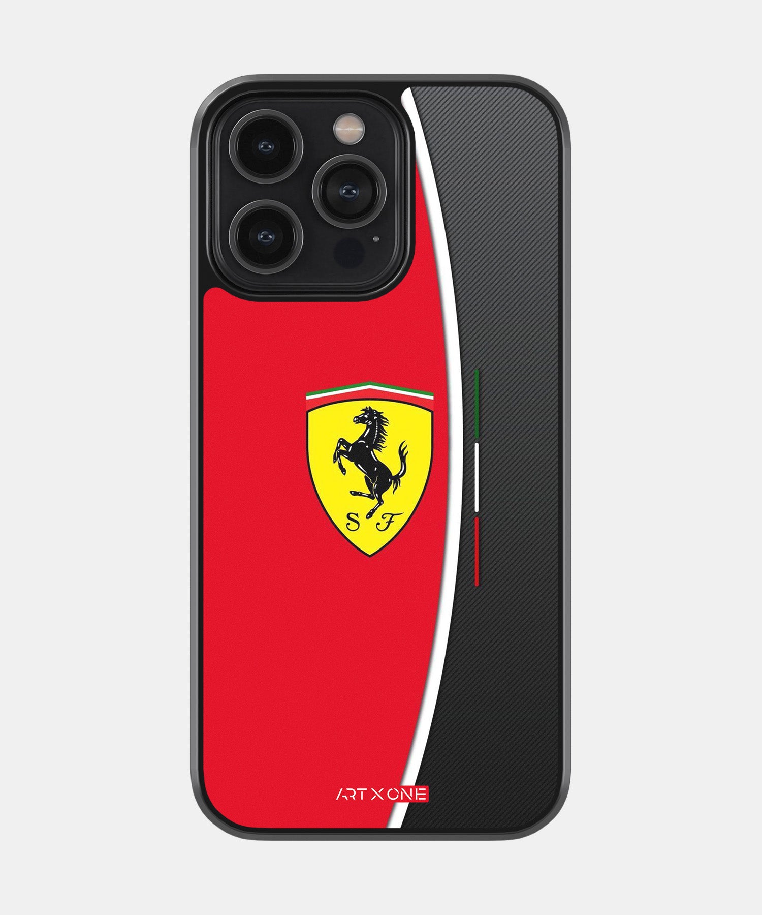 Ferrari Logo with Red and Black Stroke Mobile Back Cover