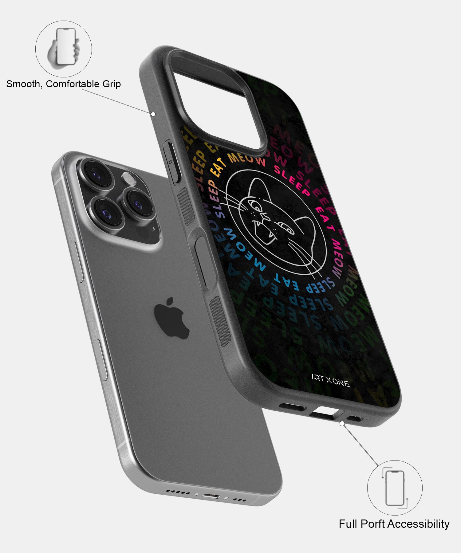 Eat Meow Sleep Mobile Back Cover