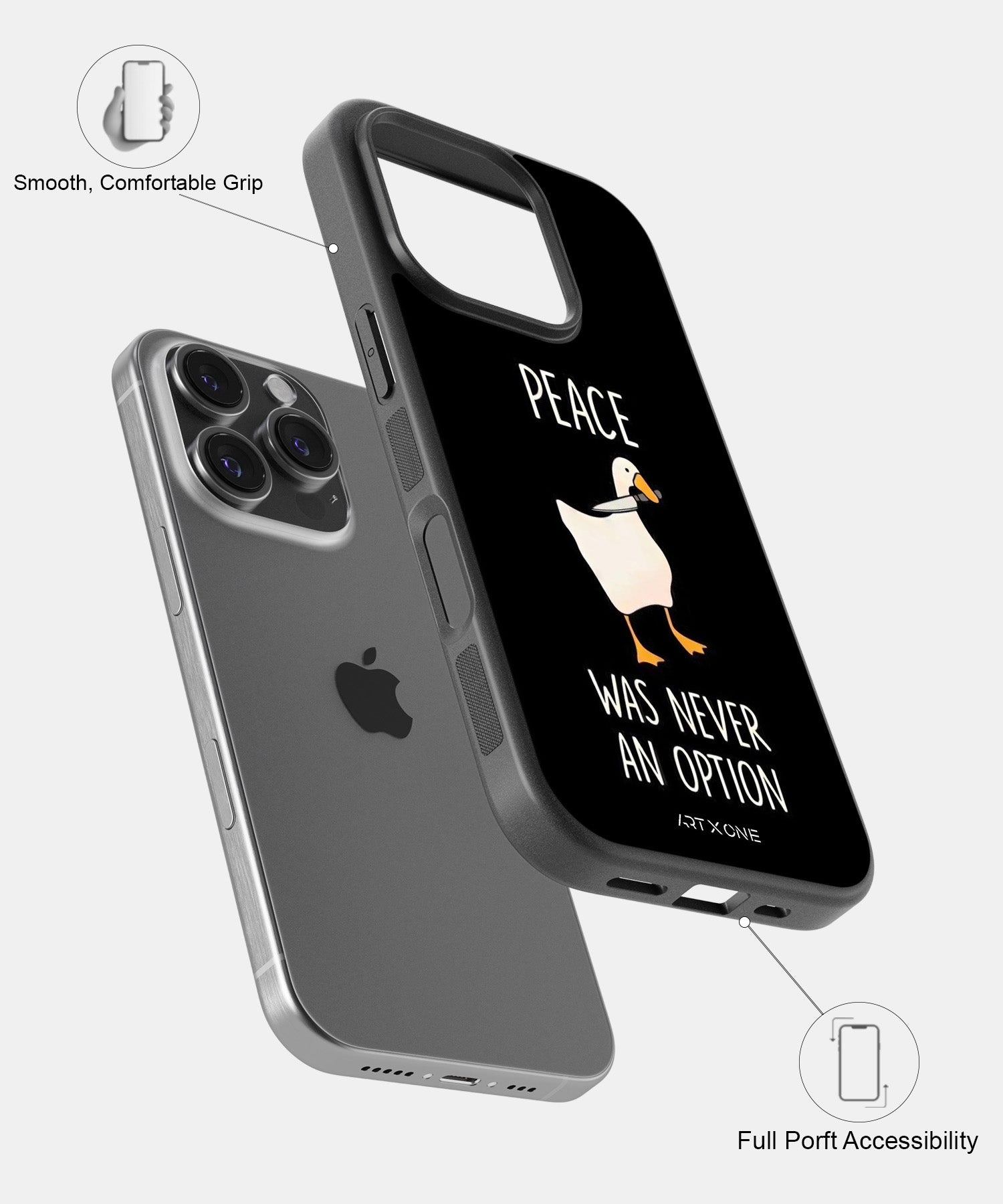 Peace was never an option Mobile Back Cover