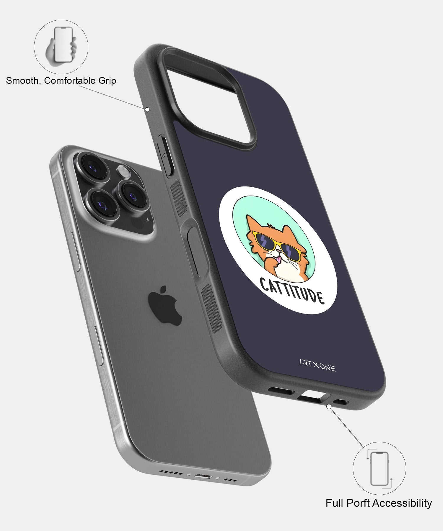 Cattitude Mobile Back Cover