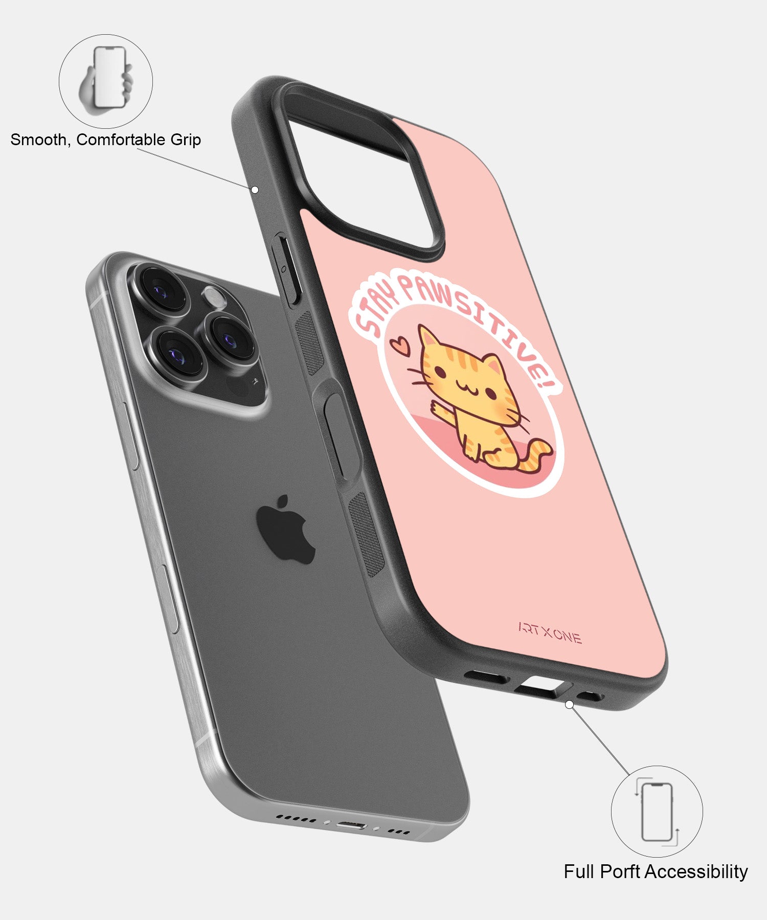 Stay Pawsitive! Mobile Back Cover