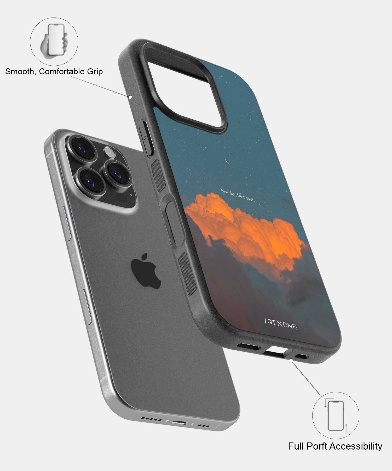 New Day, Fresh Start! Mobile Back Cover