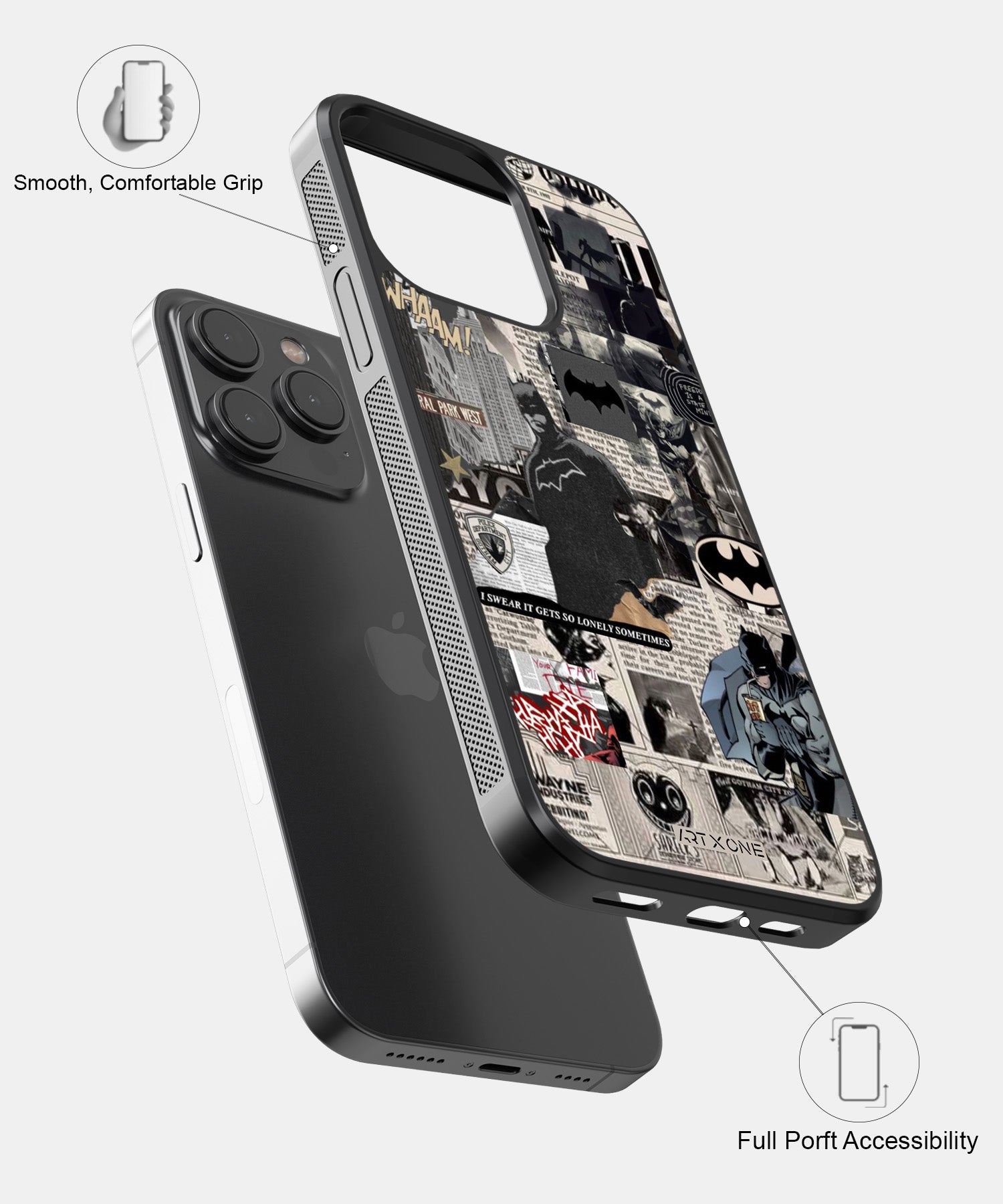 DC (Batman Collage) Mobile Back Cover