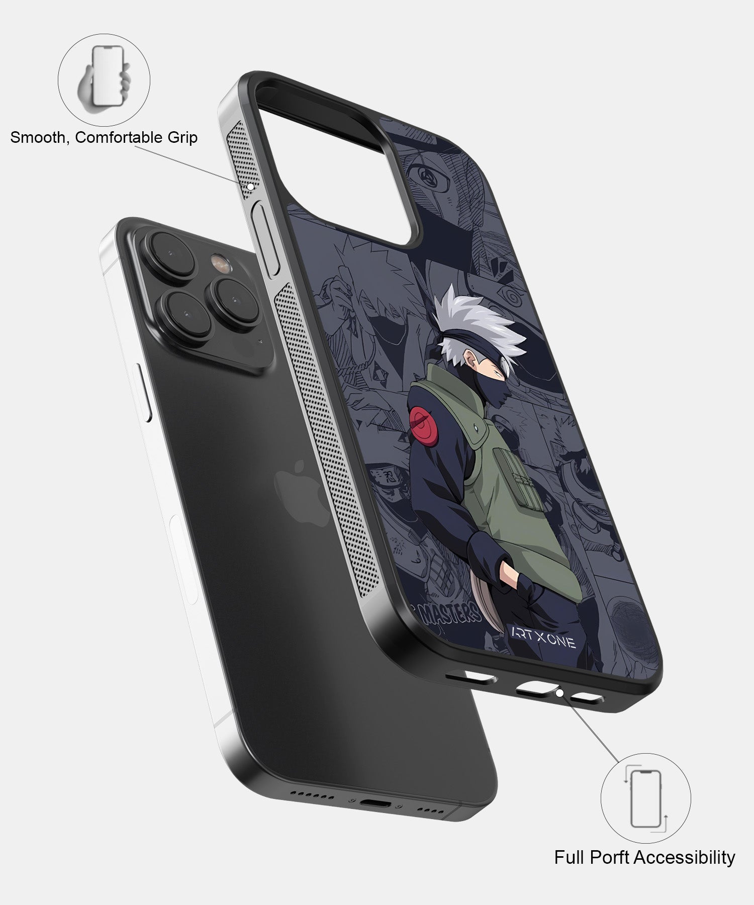 Kakashi on Manga Panel Mobile Back Cover