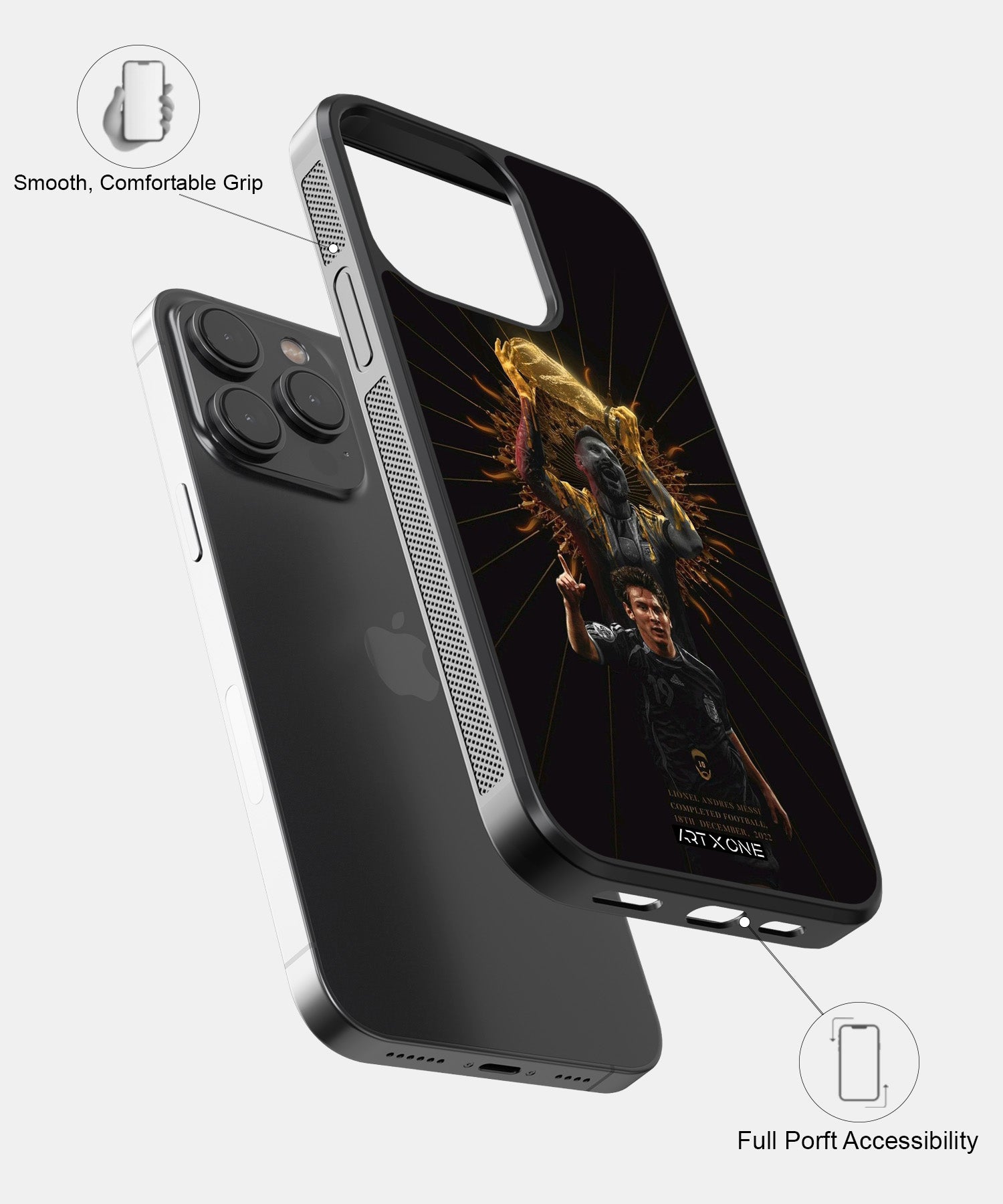 Football (Champion Messi) Mobile Back Cover