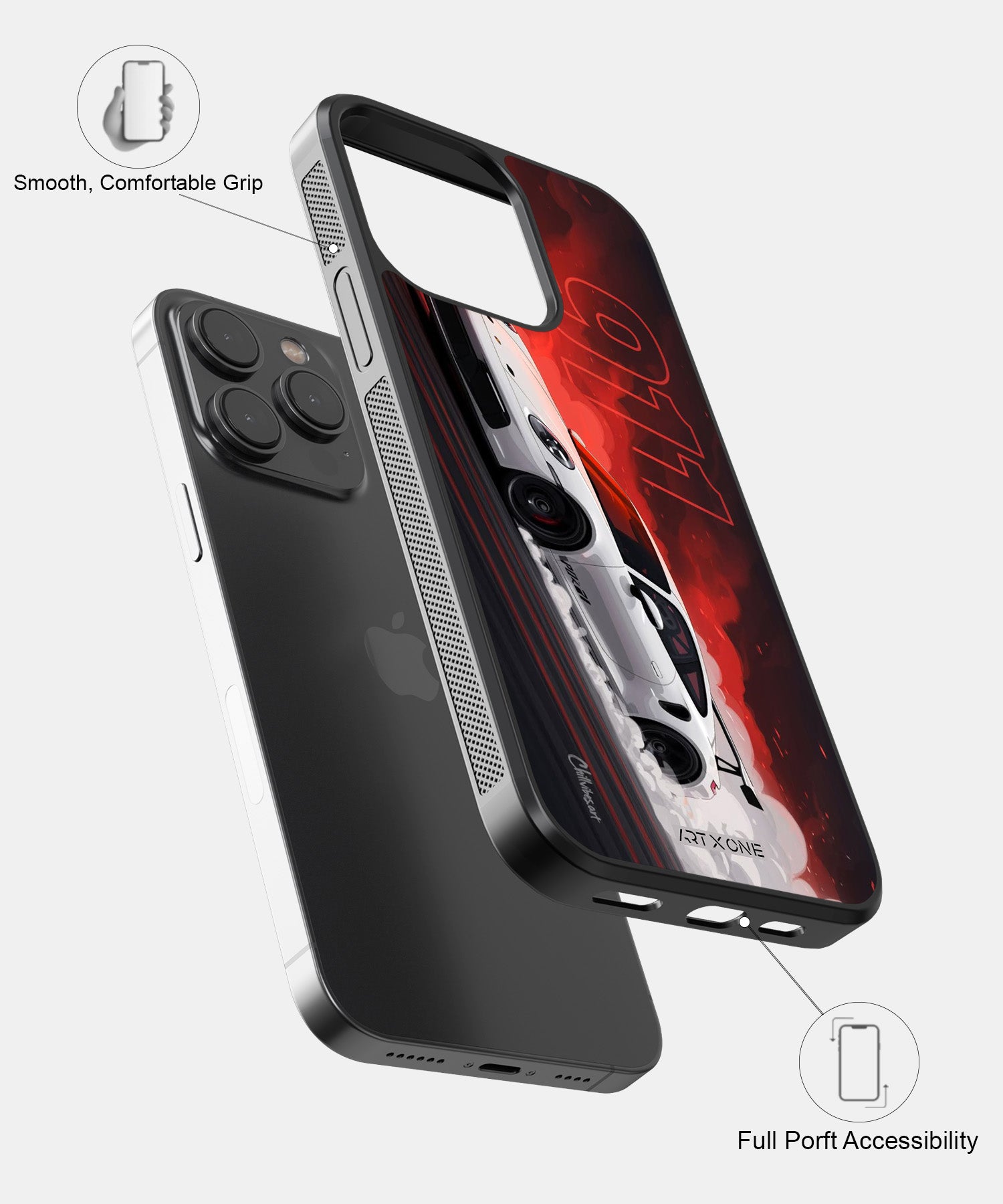 Sports Car (White 911) Mobile Back Cover