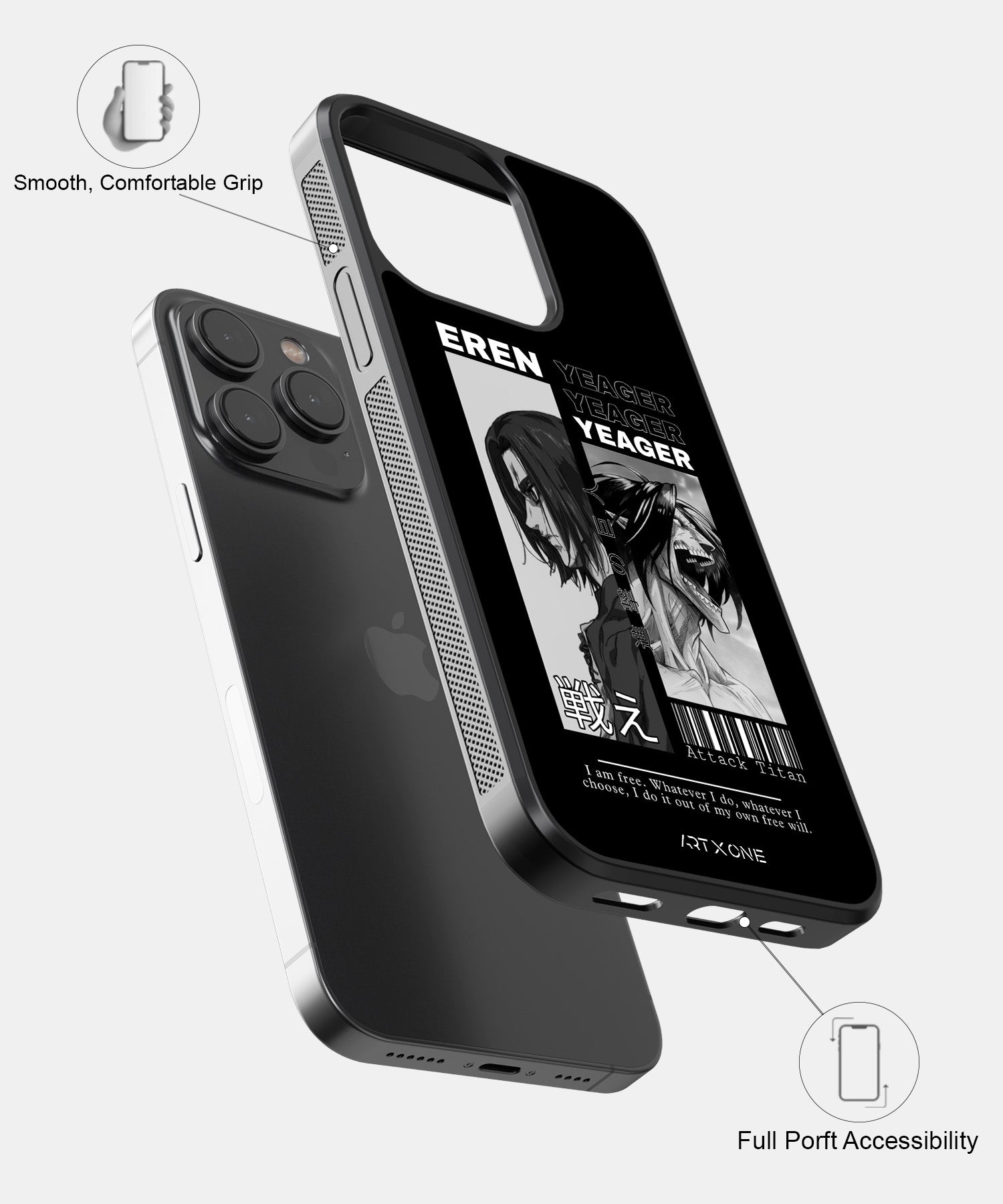 Attack On Titan (Eren X Attack Titan) Mobile Back Cover