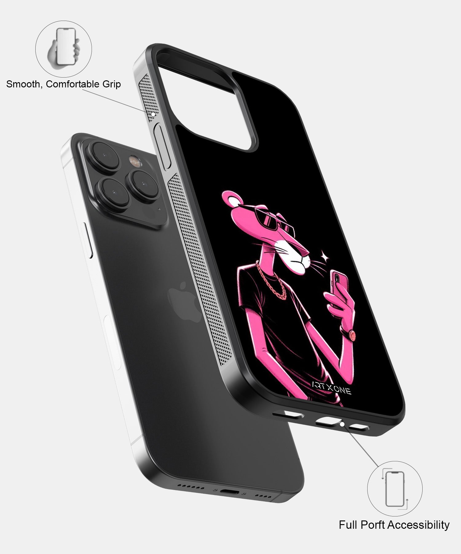 Cartoon (Pink Panther Dark) Mobile Back Cover
