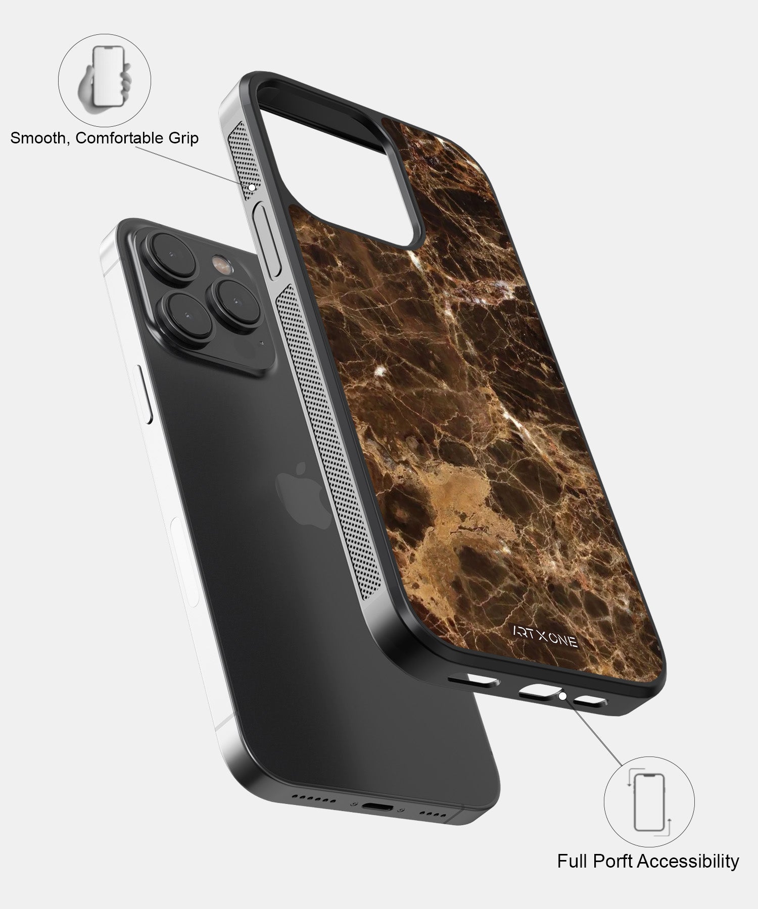 Brown Marbel Mobile Back Cover