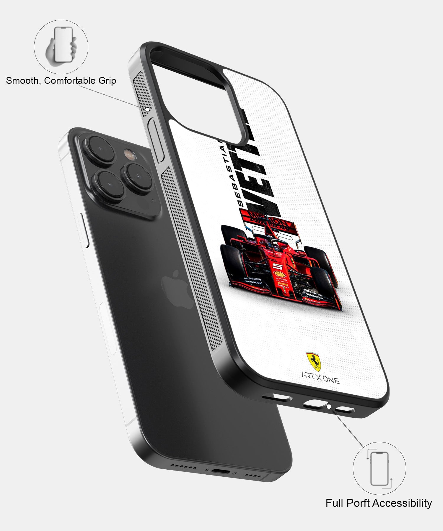 Sebastian Vettel Ferrari F1 Mobile Back Cover