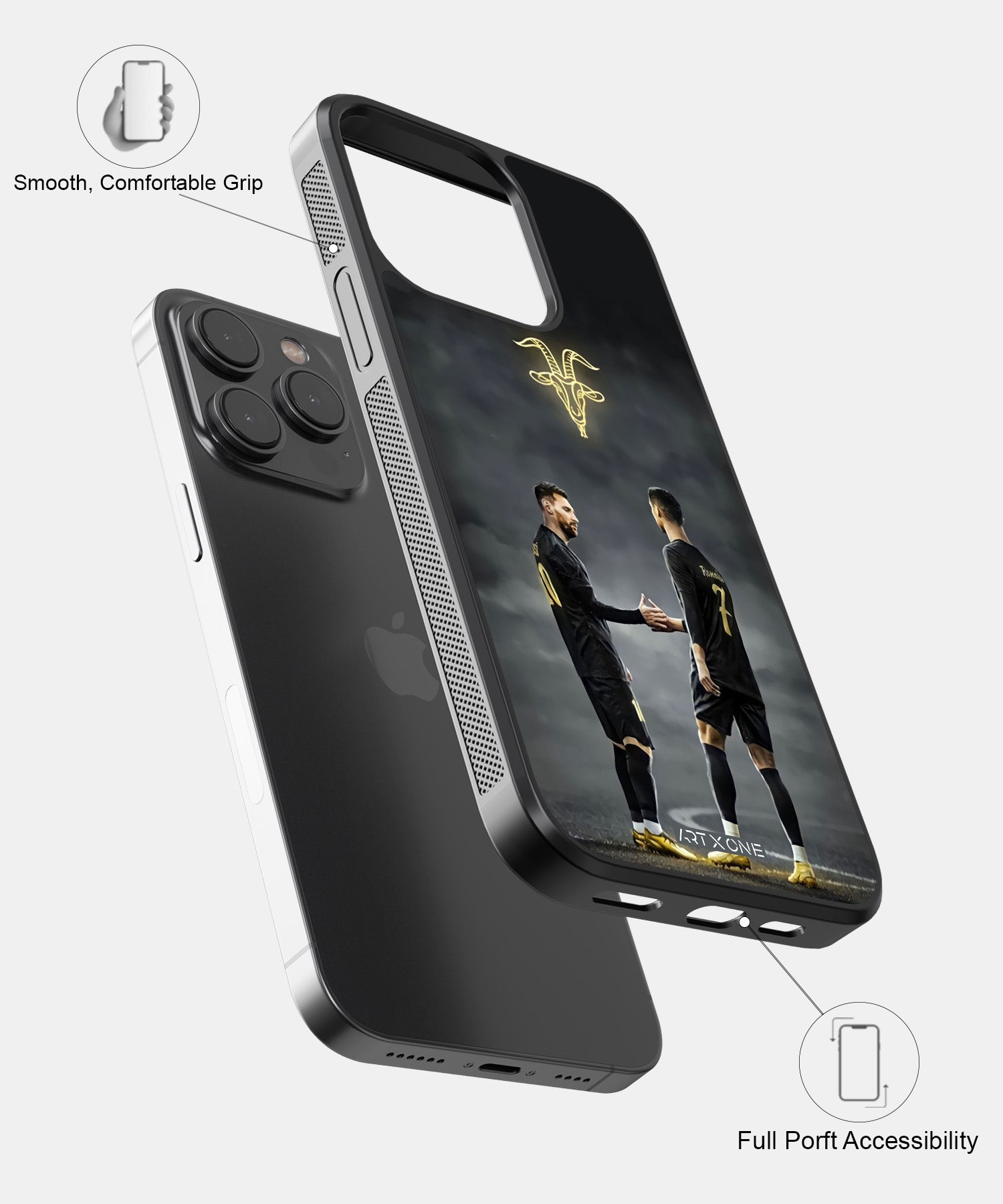 Football (Messi x Ronaldo) Mobile Back Cover