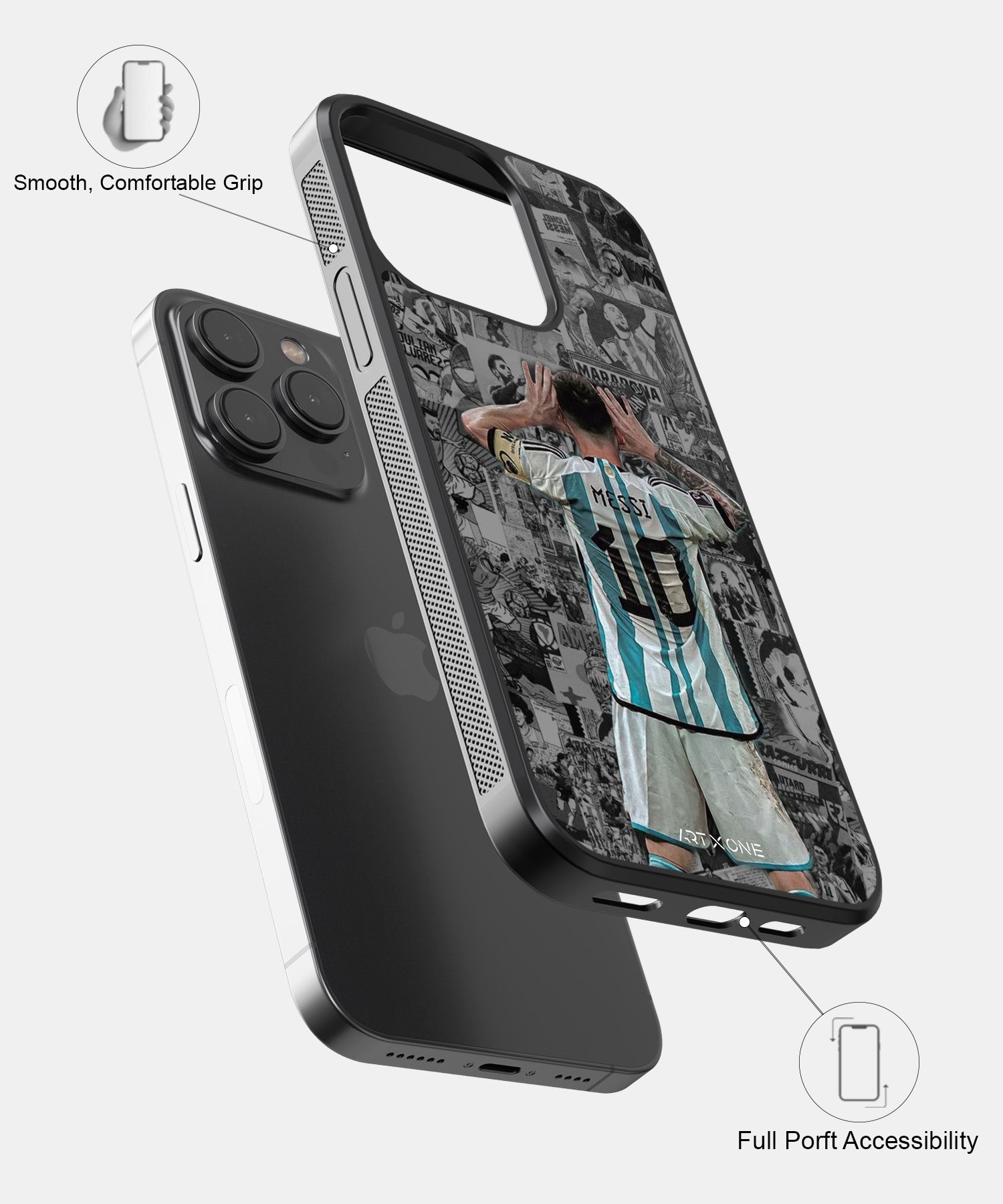 Football (Messi Collage) Mobile Back Cover